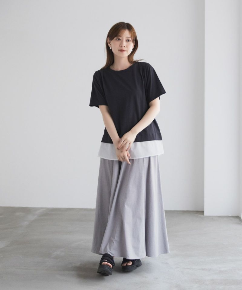 nAvy 時短 裾異素材切替プルオーバー レディース メール便 対応商品商品画像-35