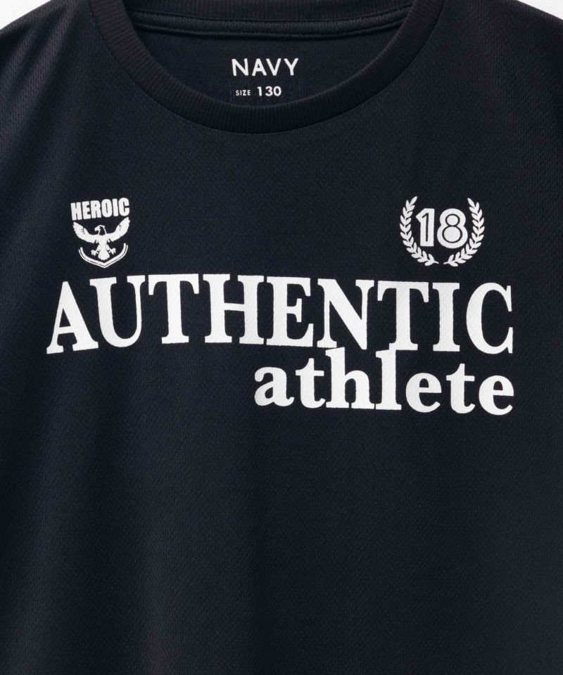NAVY  肩切替配色Tシャツ キッズ メール便 対応商品商品画像-5