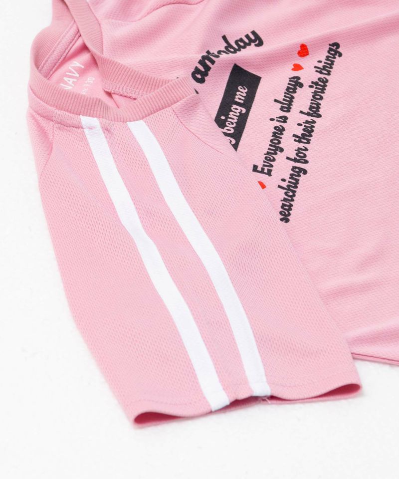 NAVY  肩ラインTシャツ キッズ メール便 対応商品商品画像-8