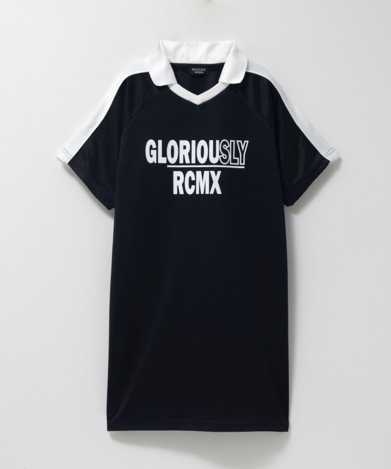 RICH MIX  ポンチ素材 襟付きワンピース キッズ商品画像-1