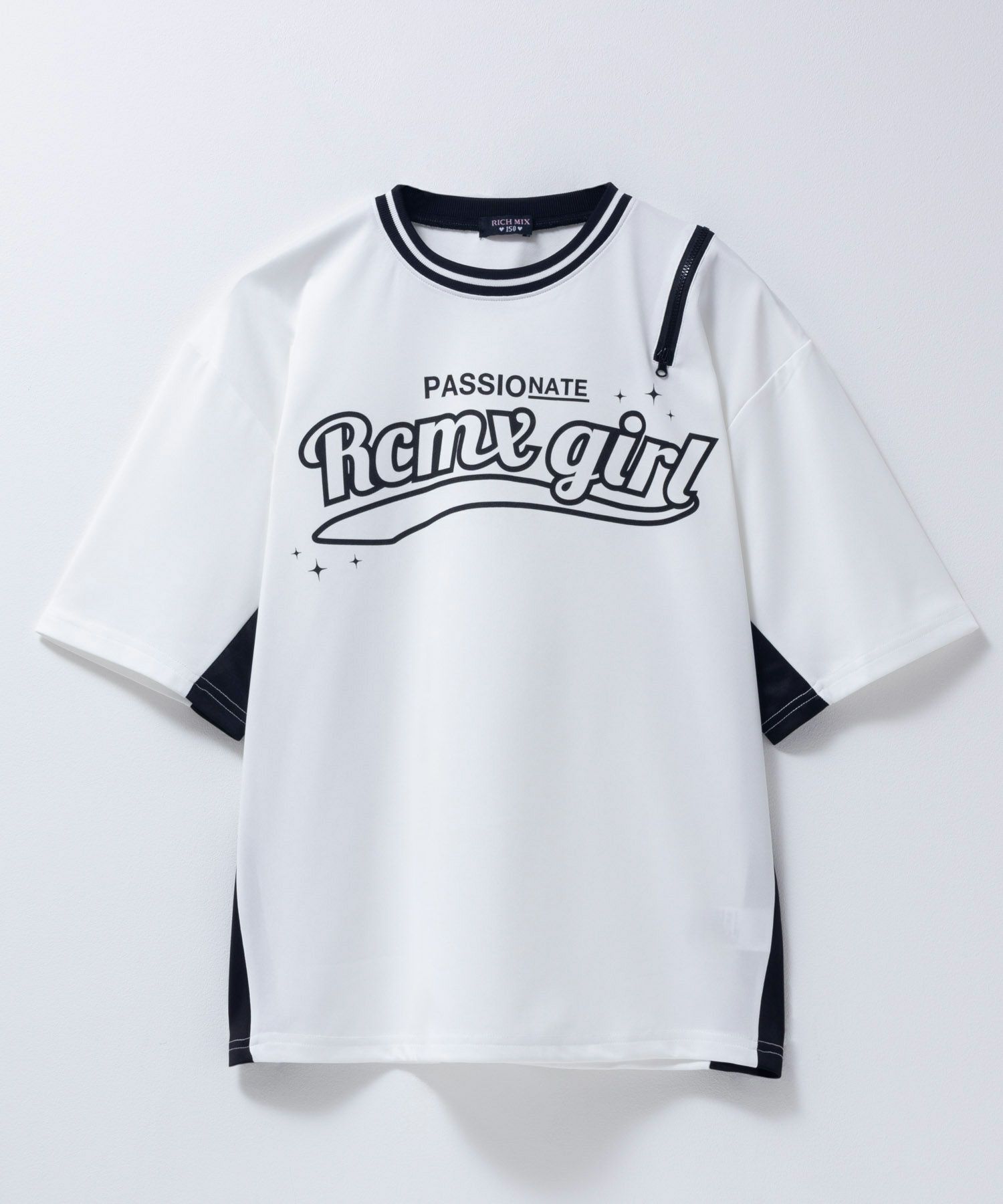 RICH MIX 肩開きビッグTシャツ キッズ ネコポス 対応商品