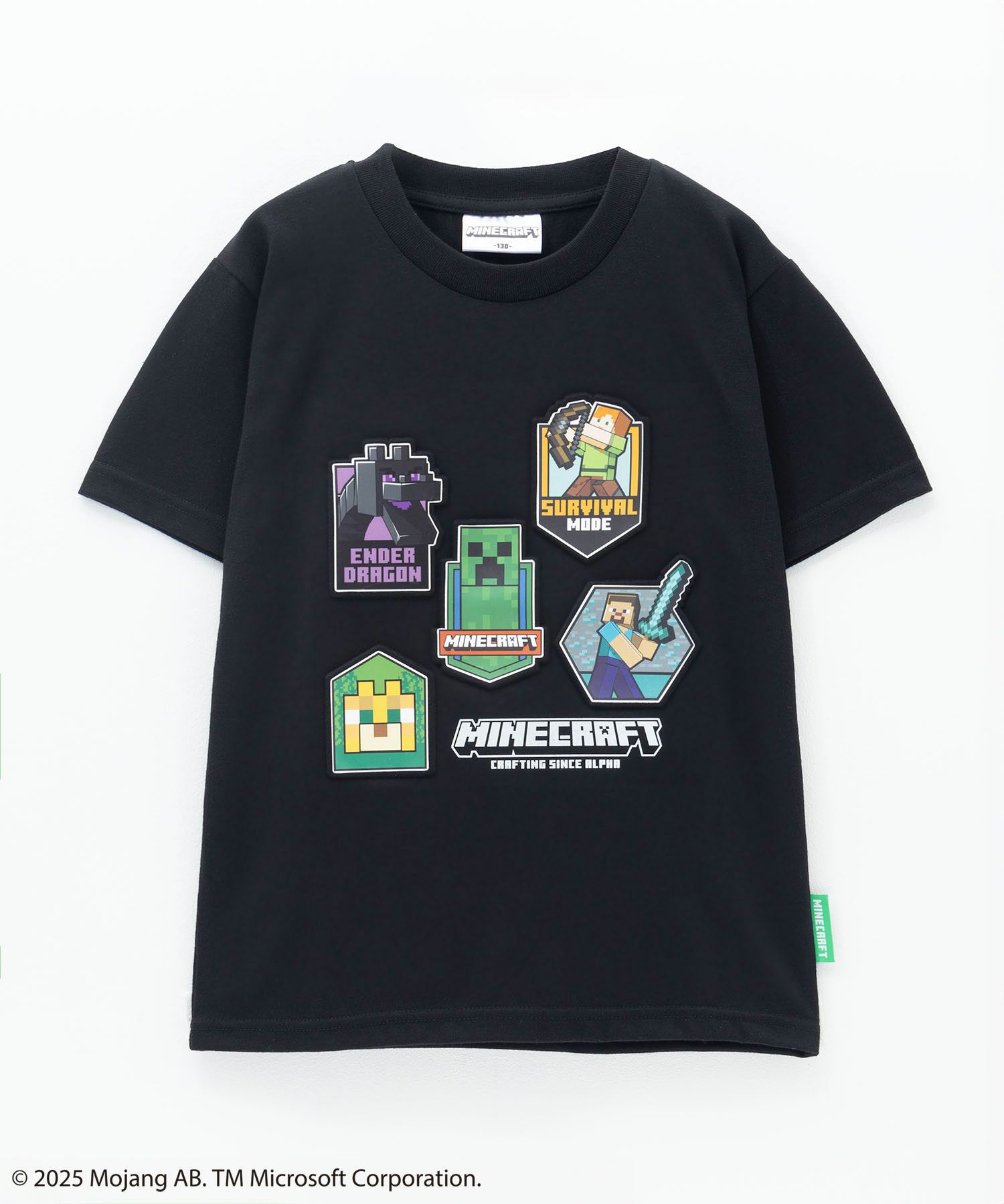Minecraft マインクラフト エンボスプリントTシャツ キッズ メール便 対応商品商品画像-1