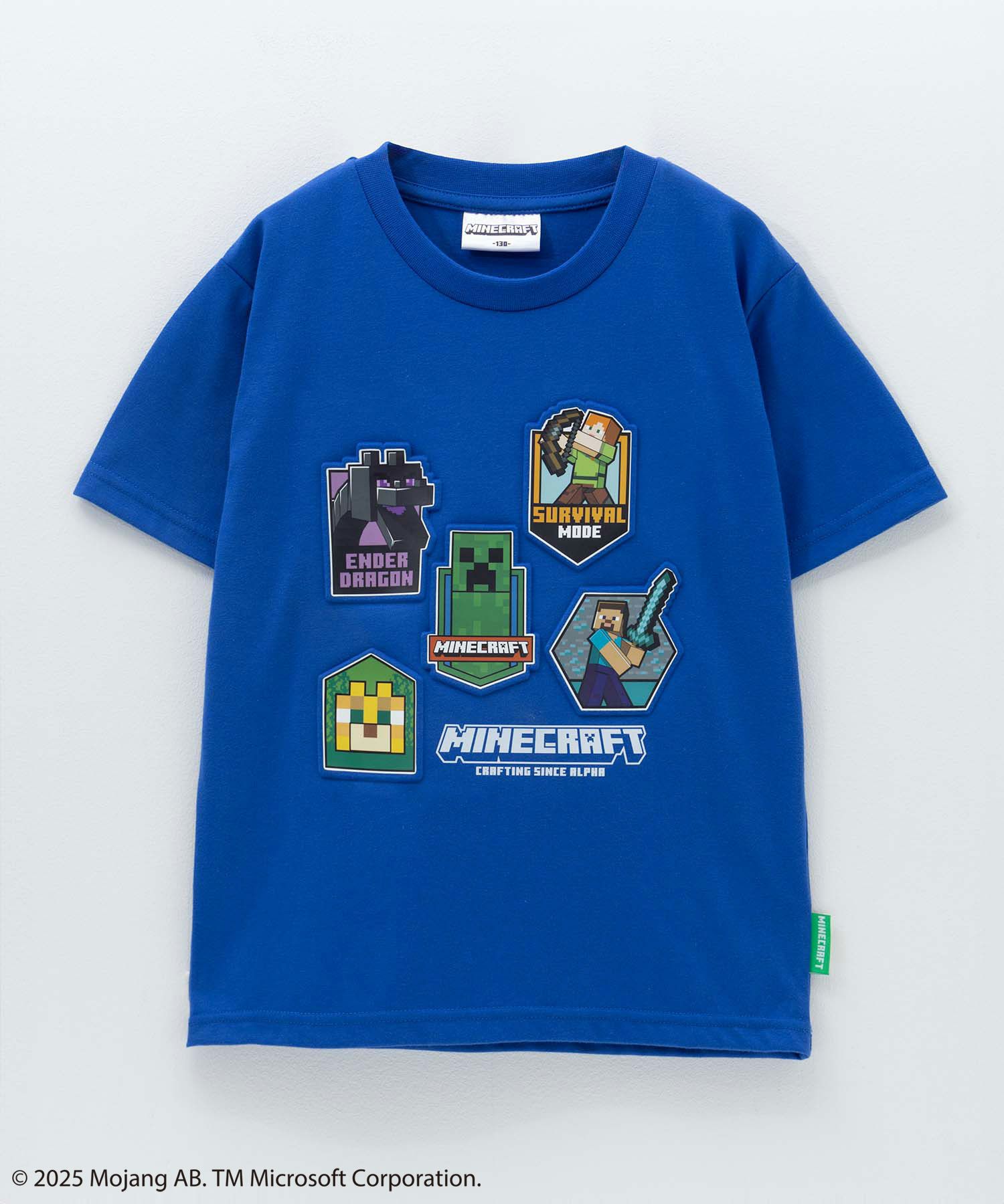 Minecraft マインクラフト エンボスプリントTシャツ キッズ ネコポス 対応商品
