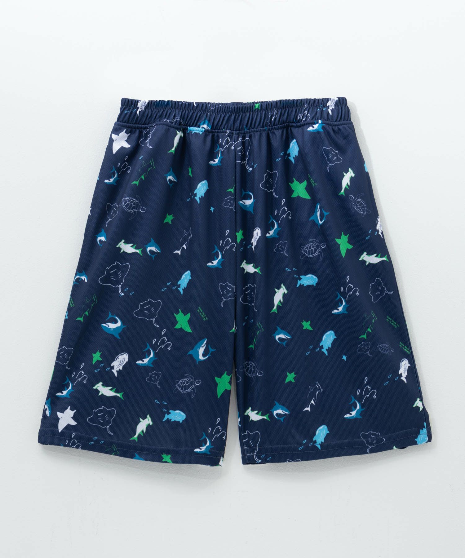 NAVY  海の生き物柄ショートパンツ キッズ商品画像-1