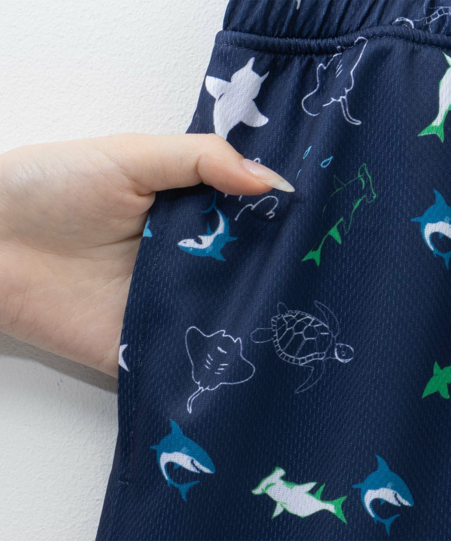 NAVY  海の生き物柄ショートパンツ キッズ商品画像-7