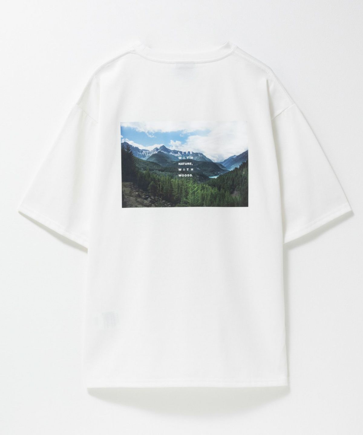 WOODS フォトプリントTシャツ メンズ ネコポス 対応商品