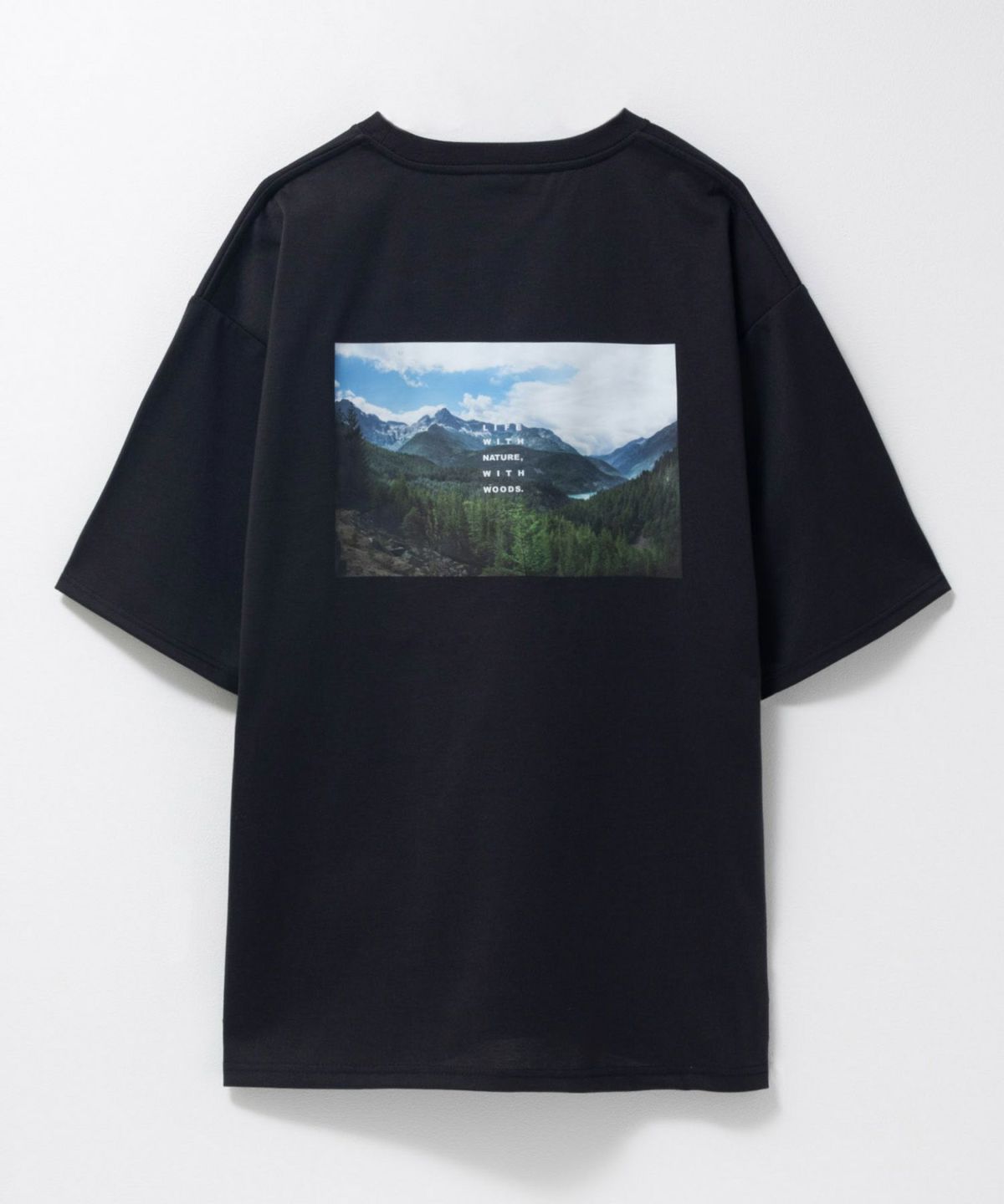 WOODS フォトプリントTシャツ メンズ ネコポス 対応商品