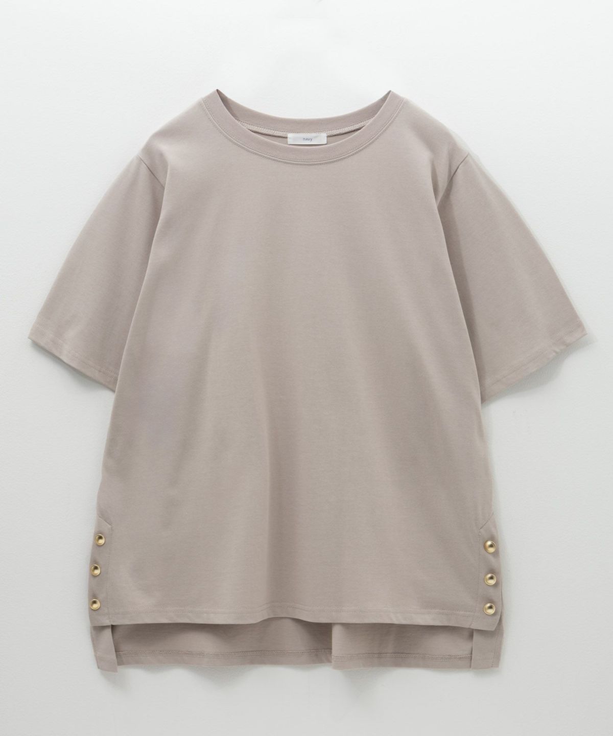 nAvy 裾ボタンオーバーTシャツ レディース ネコポス 対応商品