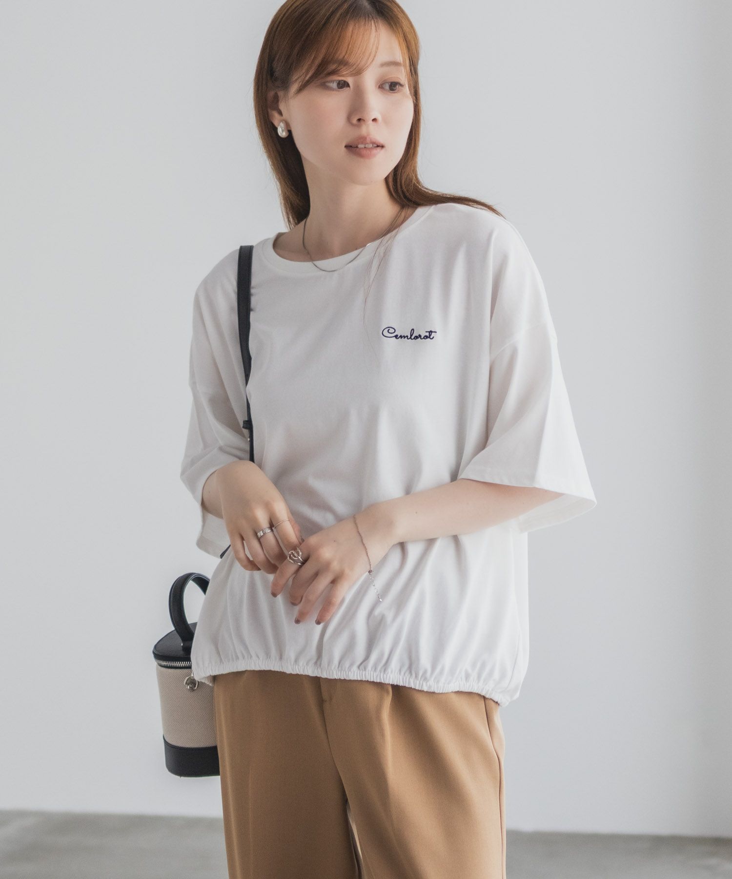 nAvy  裾ゴムバルーンTシャツ レディース メール便 対応商品商品画像-6