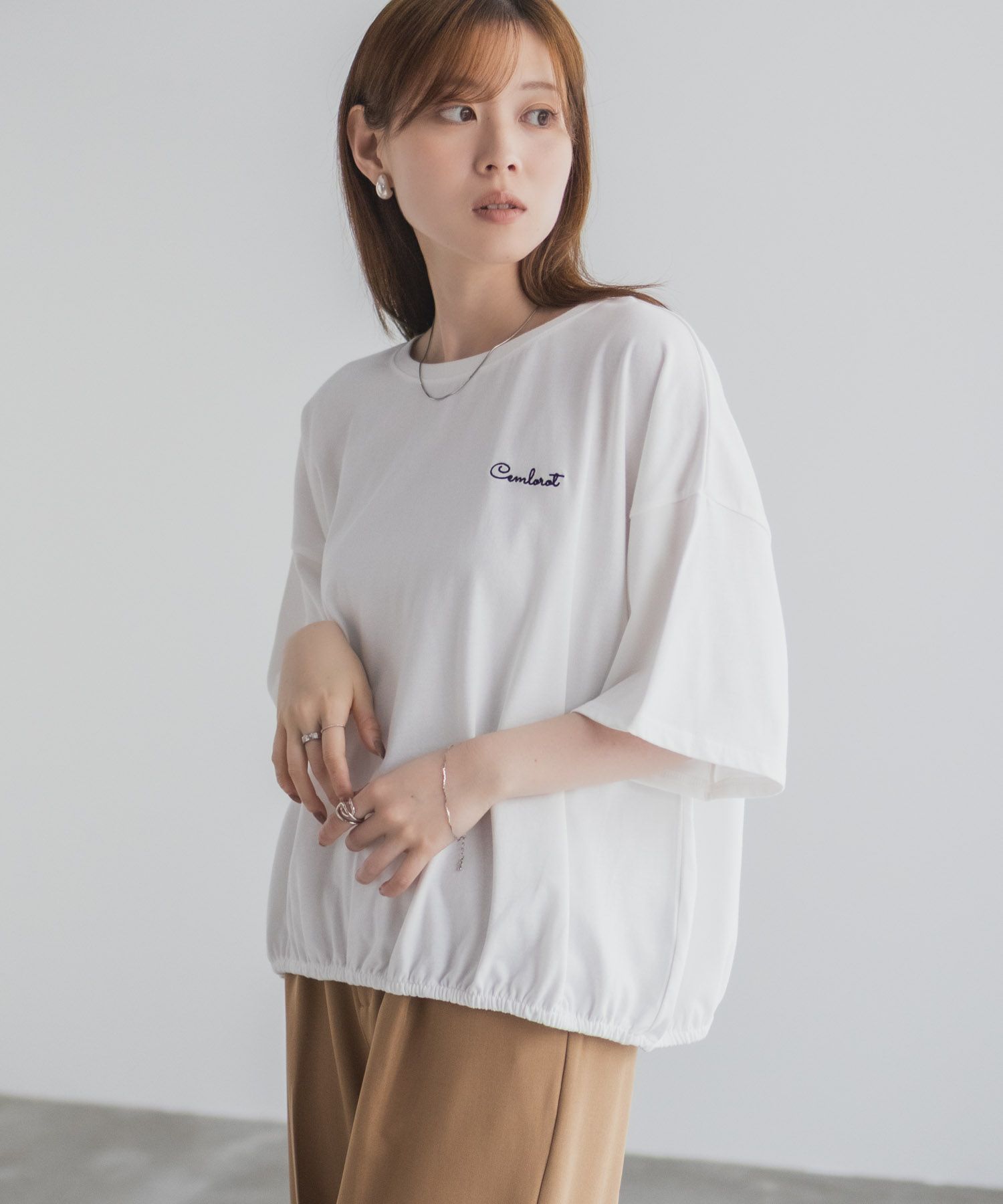 nAvy 裾ゴムバルーンTシャツ レディース ネコポス 対応商品