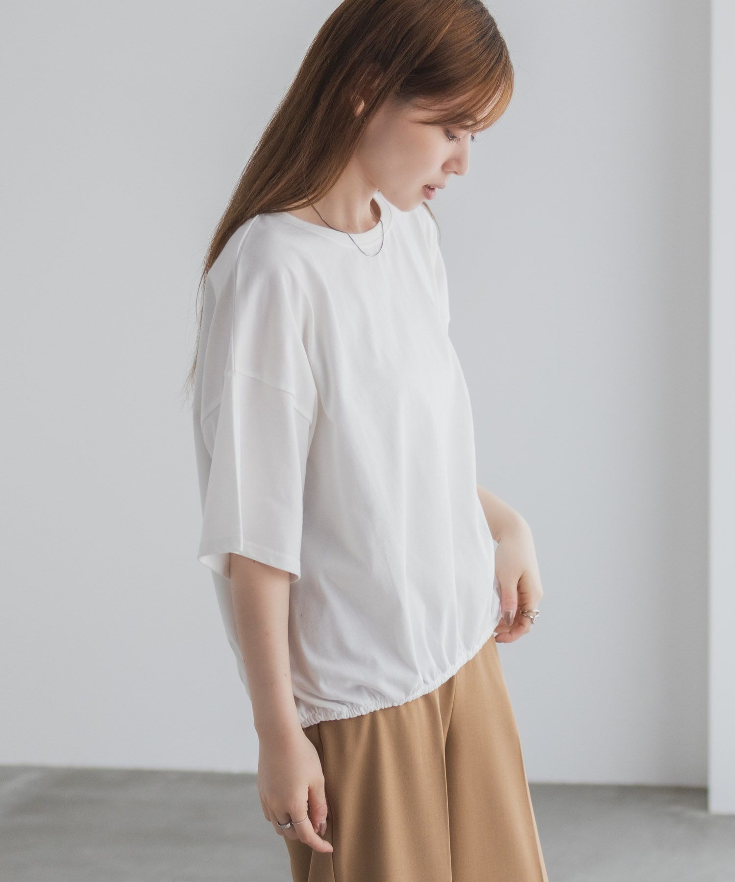 nAvy 裾ゴムバルーンTシャツ レディース ネコポス 対応商品