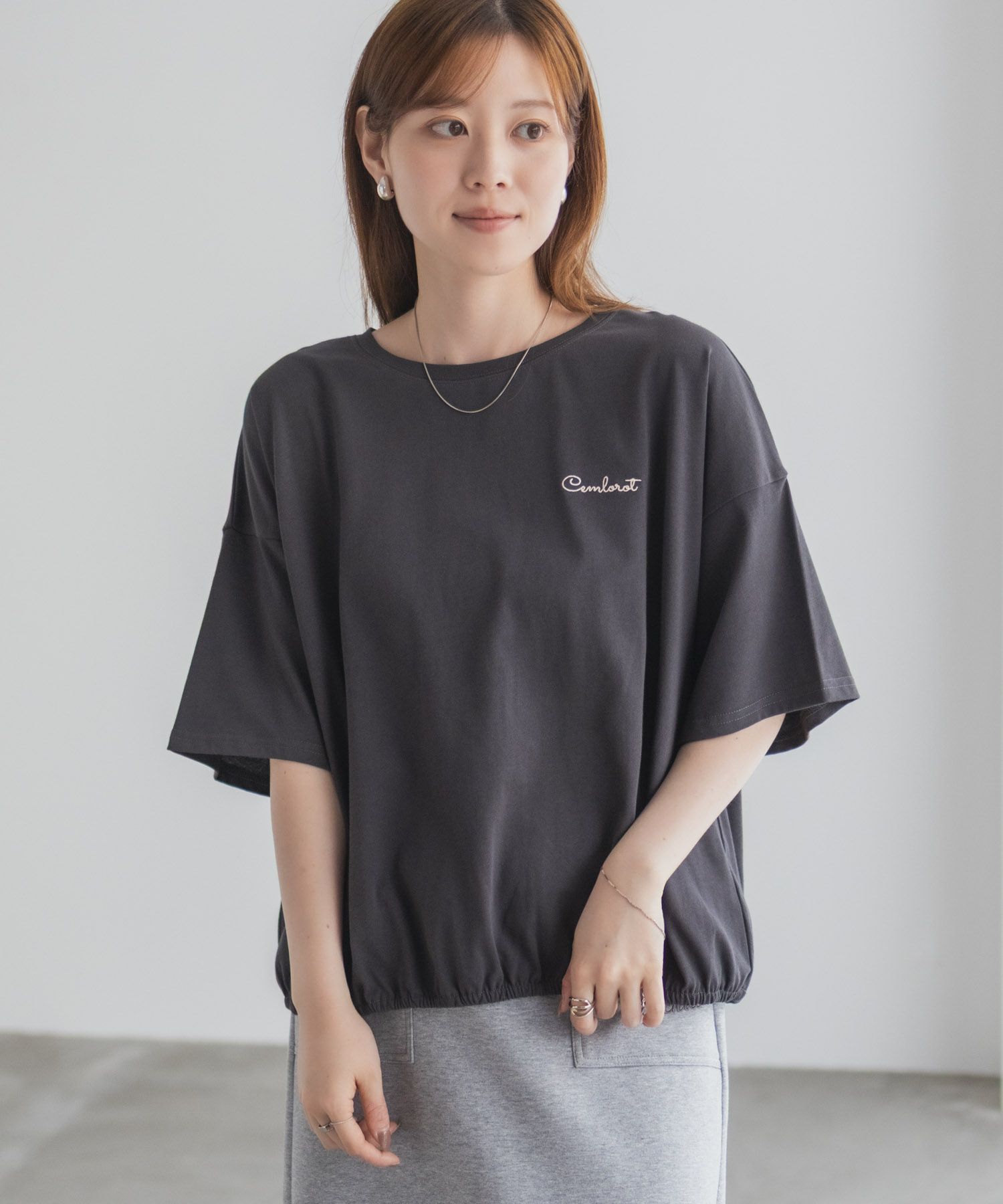 nAvy 裾ゴムバルーンTシャツ レディース ネコポス 対応商品