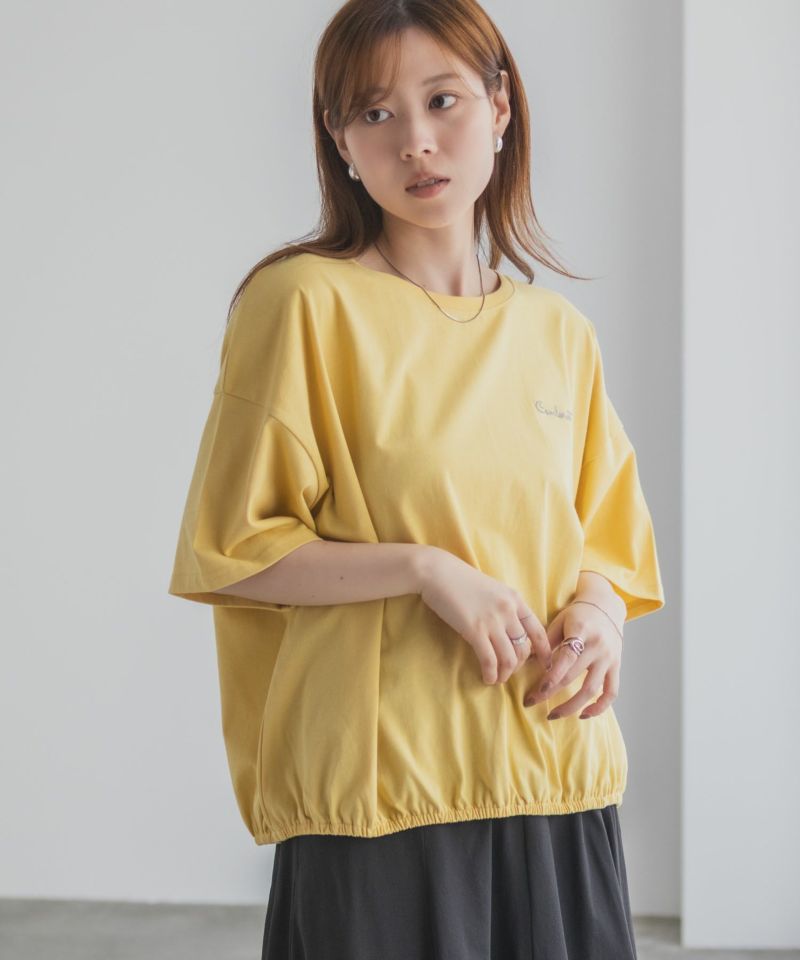 NAVY nAvy 裾ゴムバルーンTシャツ レディース