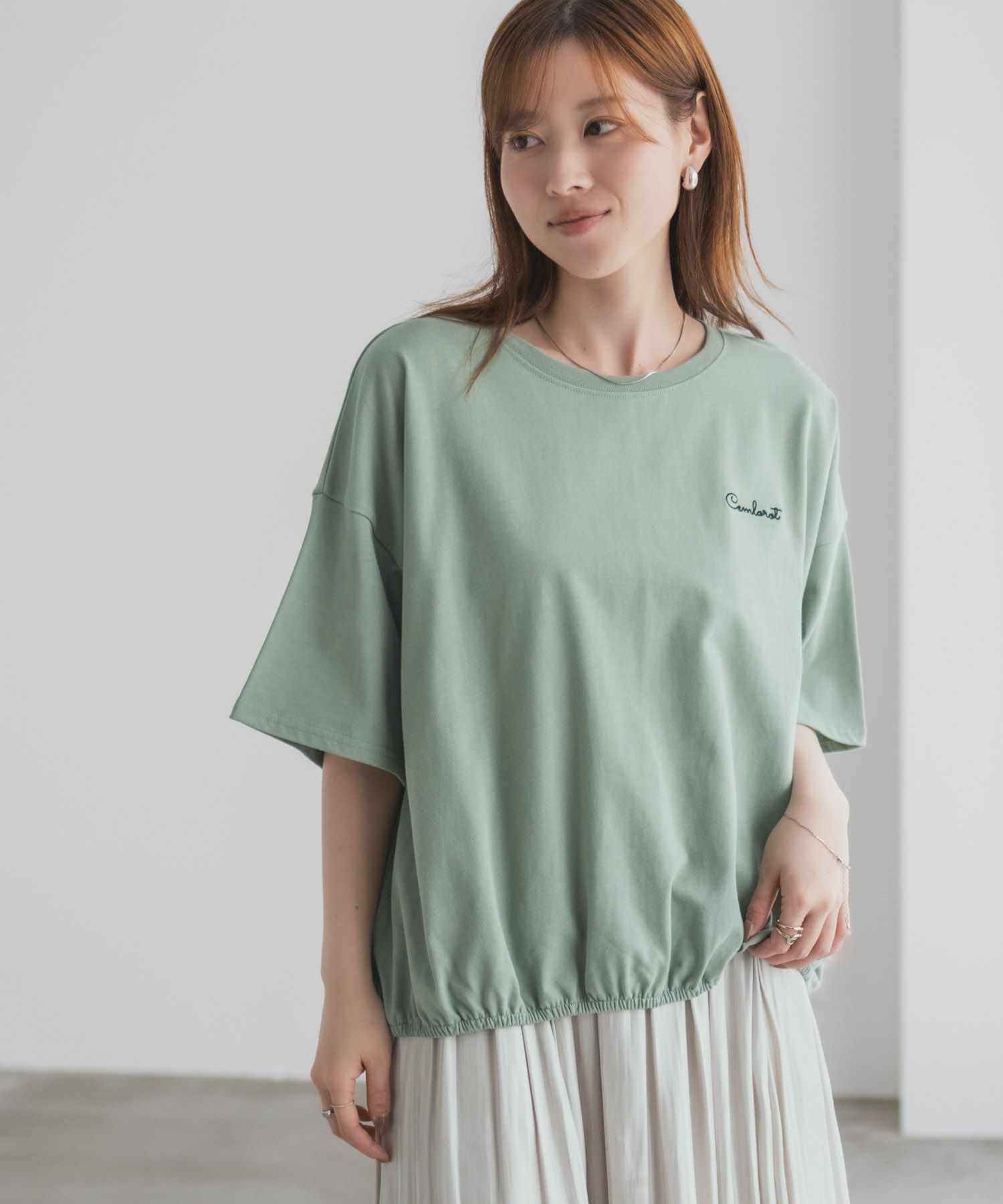 nAvy 裾ゴムバルーンTシャツ レディース ネコポス 対応商品