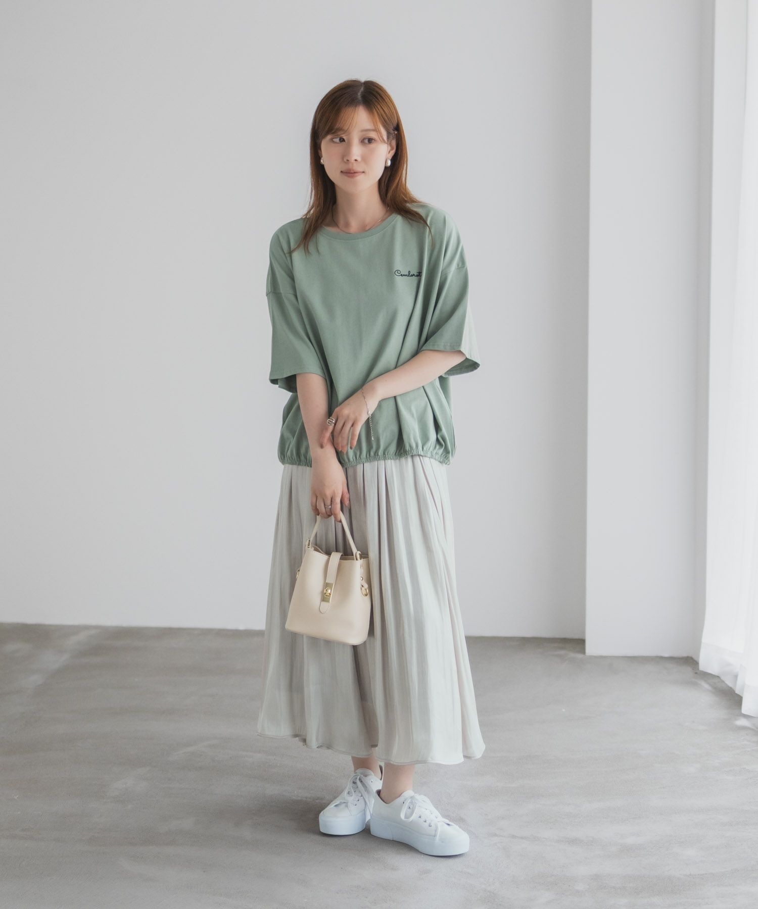 nAvy 裾ゴムバルーンTシャツ レディース ネコポス 対応商品
