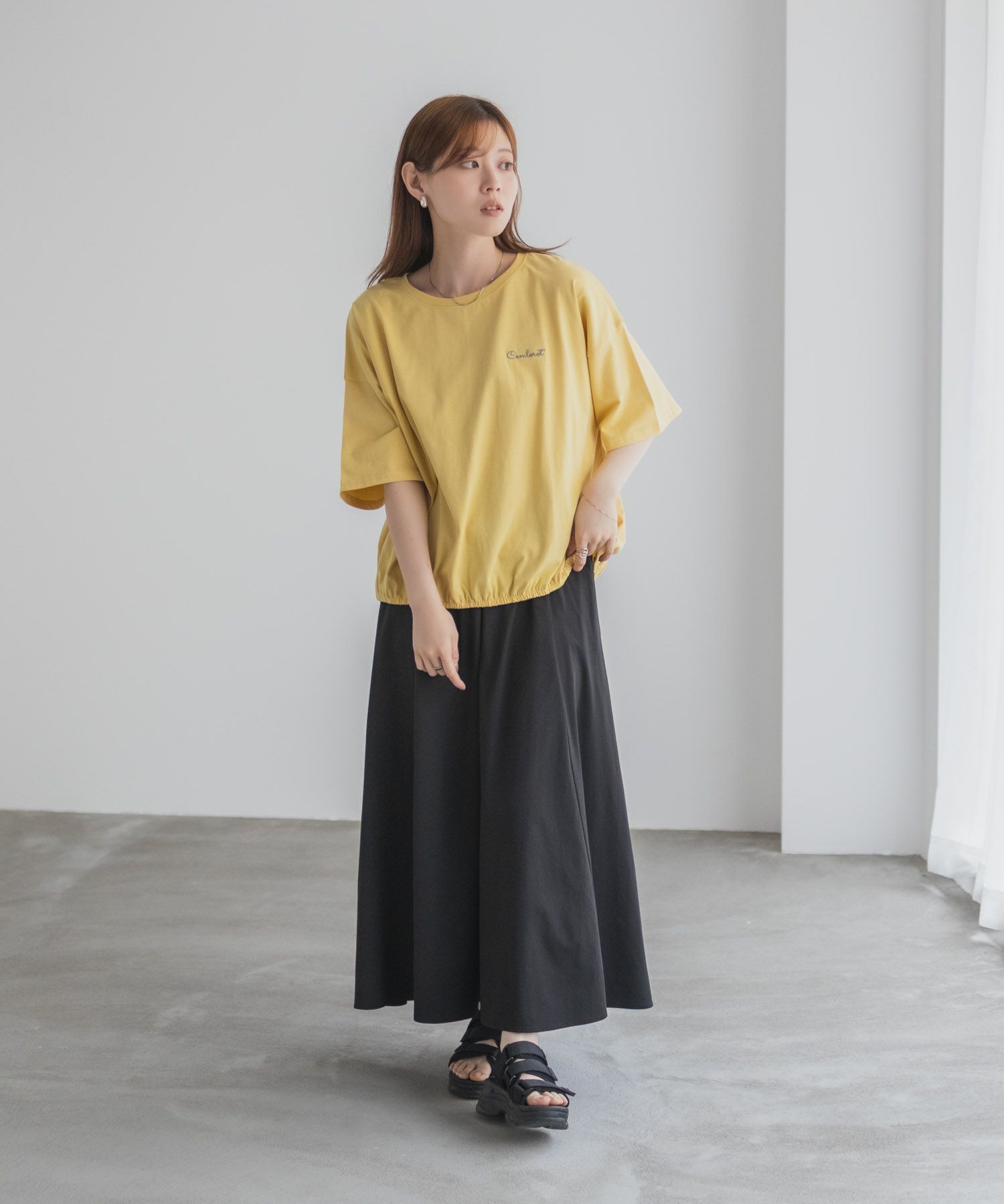 nAvy 裾ゴムバルーンTシャツ レディース ネコポス 対応商品