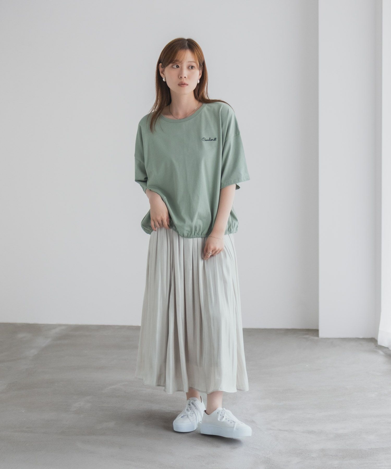 nAvy 裾ゴムバルーンTシャツ レディース ネコポス 対応商品