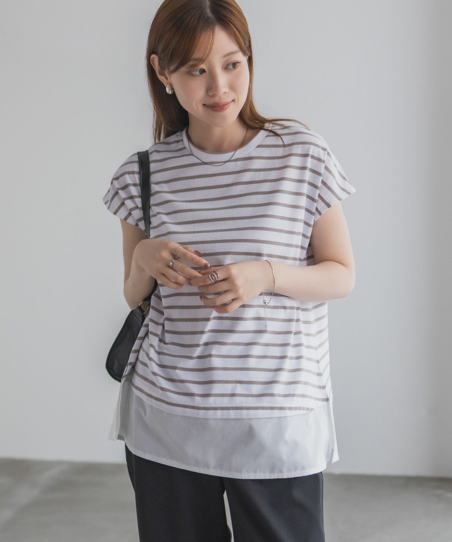 nAvy  時短 異素材フレンチプルオーバー レディース メール便 対応商品商品画像-7