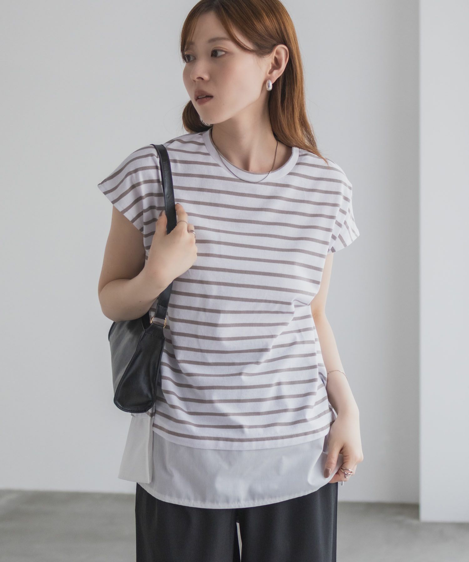 nAvy  時短 異素材フレンチプルオーバー レディース メール便 対応商品商品画像-8