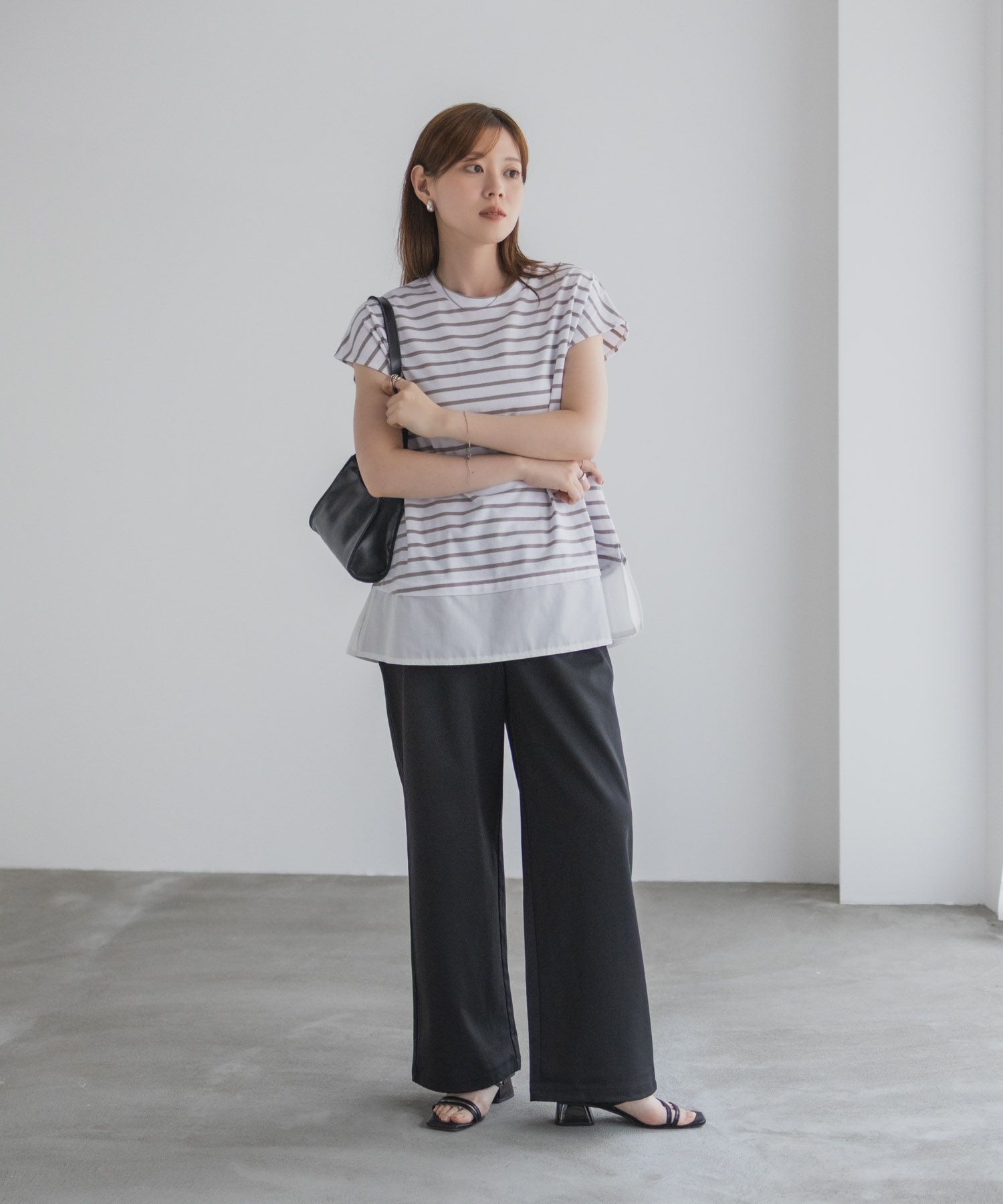 nAvy 時短 異素材フレンチプルオーバー レディース ネコポス 対応商品