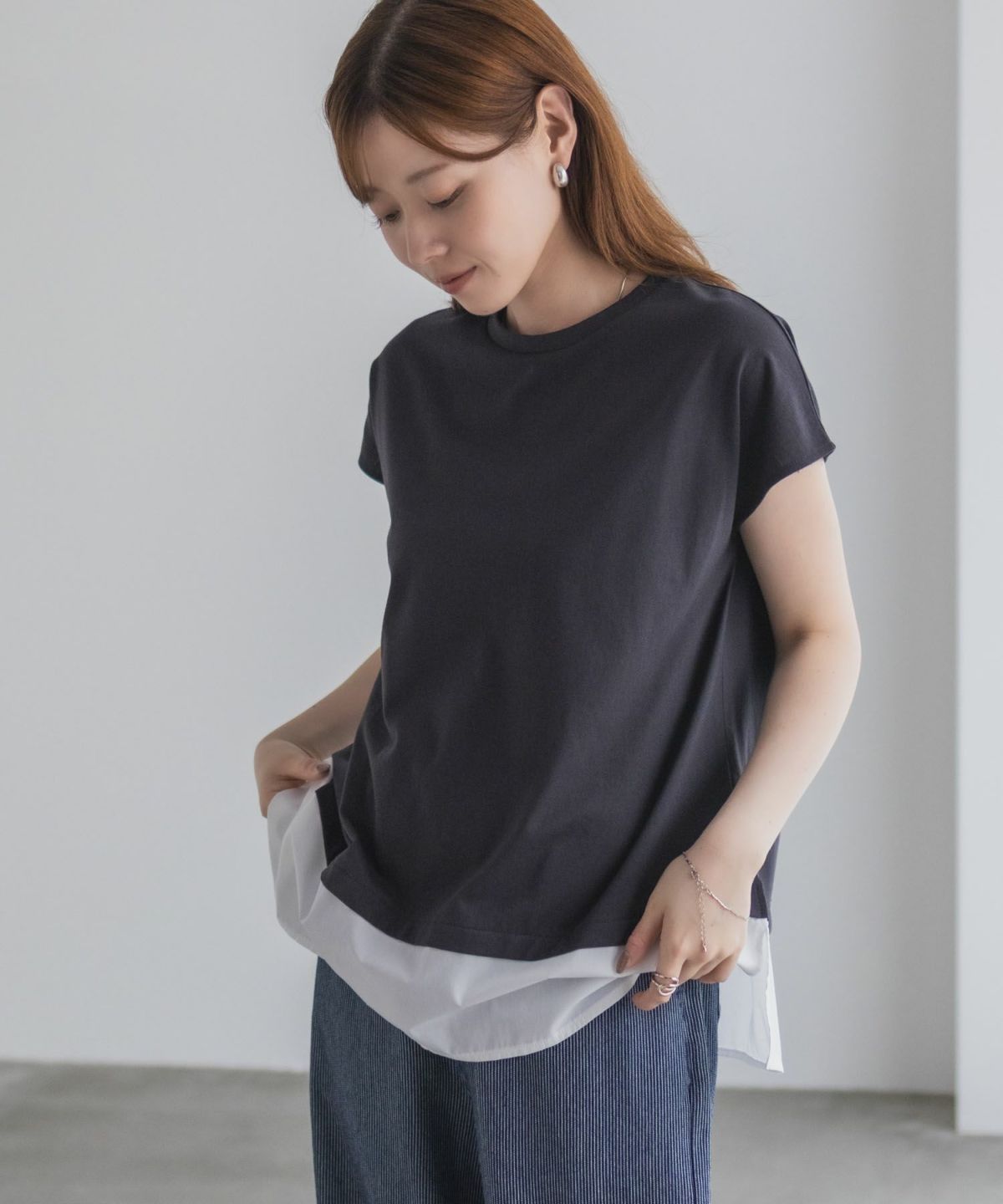 nAvy 時短 異素材フレンチプルオーバー レディース ネコポス 対応商品