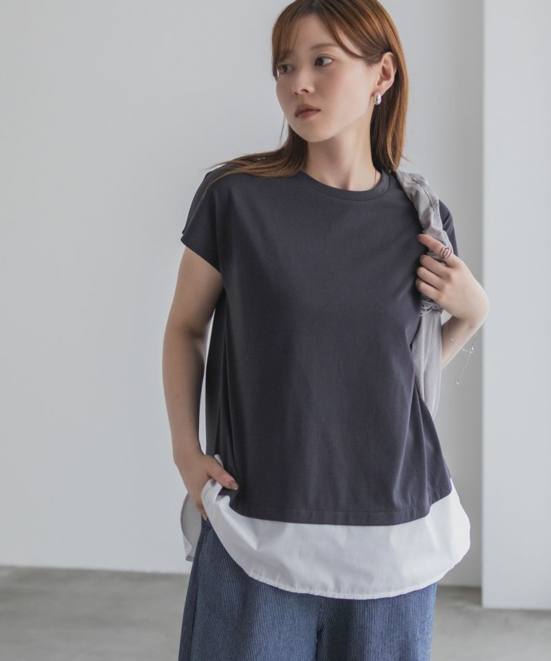 nAvy 時短 異素材フレンチプルオーバー レディース メール便 対応商品商品画像-14