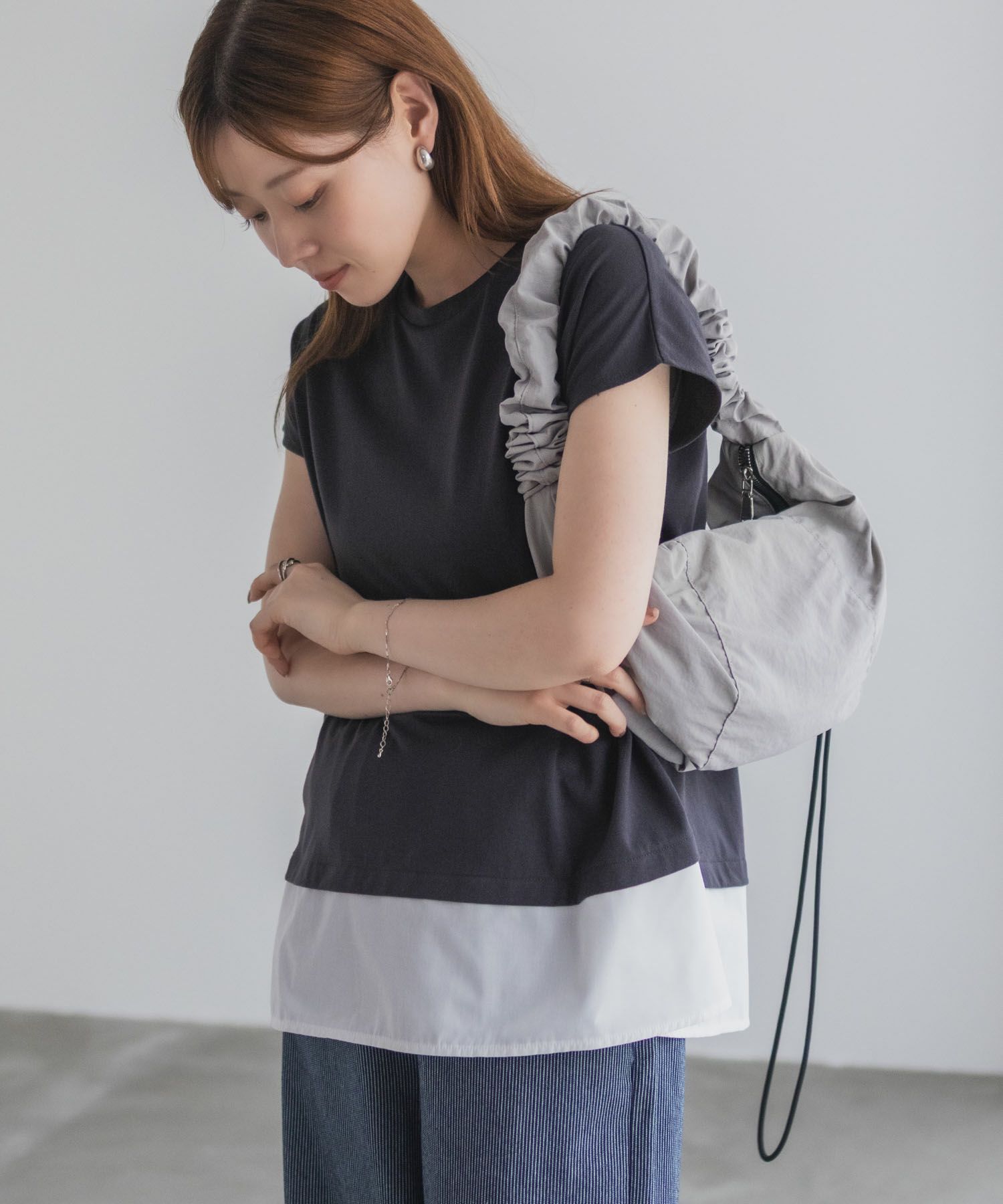 nAvy 時短 異素材フレンチプルオーバー レディース ネコポス 対応商品