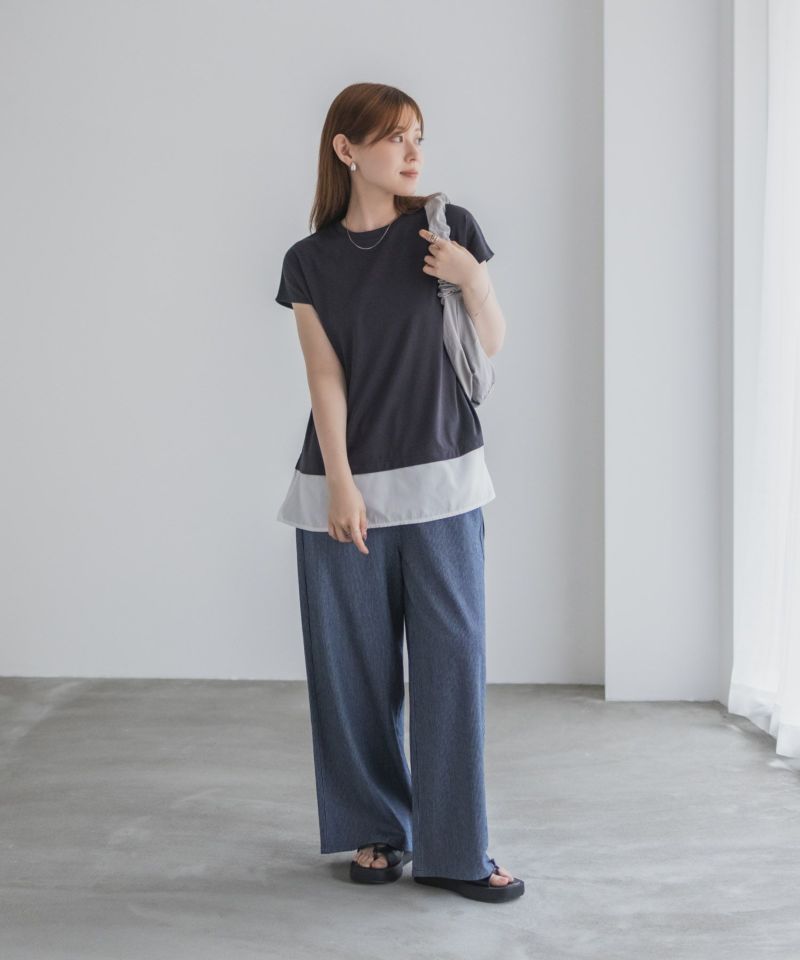 nAvy 時短 異素材フレンチプルオーバー レディース メール便 対応商品商品画像-17