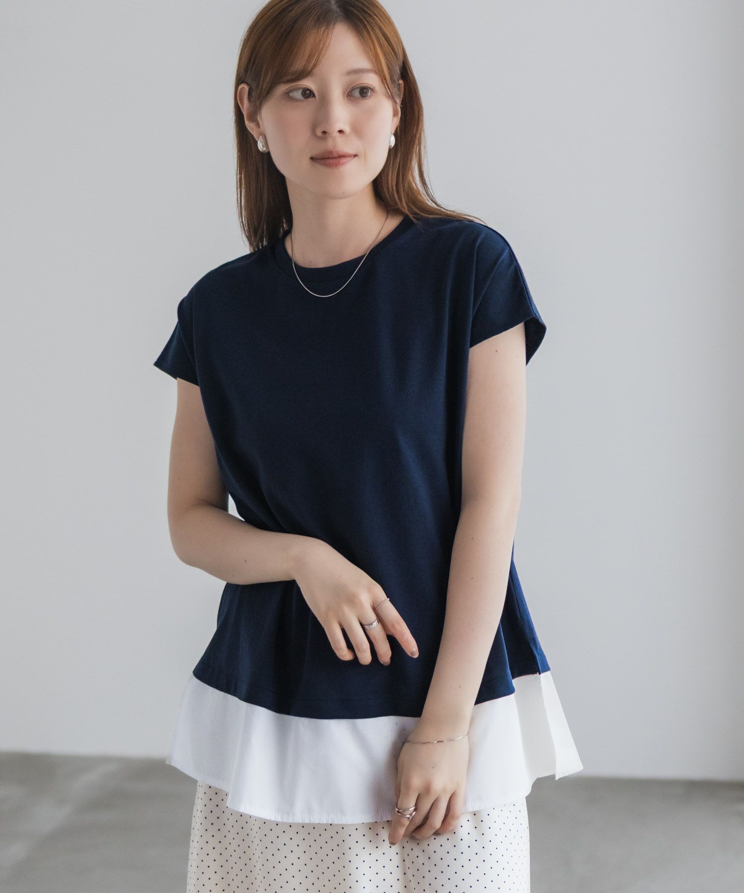 nAvy 時短 異素材フレンチプルオーバー レディース ネコポス 対応商品