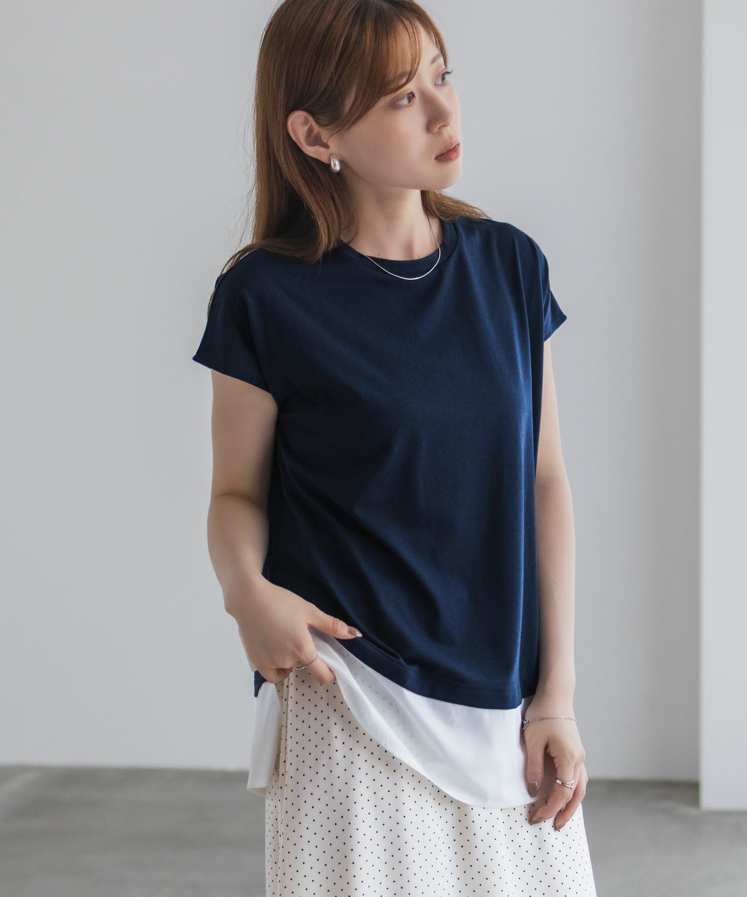 nAvy  時短 異素材フレンチプルオーバー レディース メール便 対応商品商品画像-20