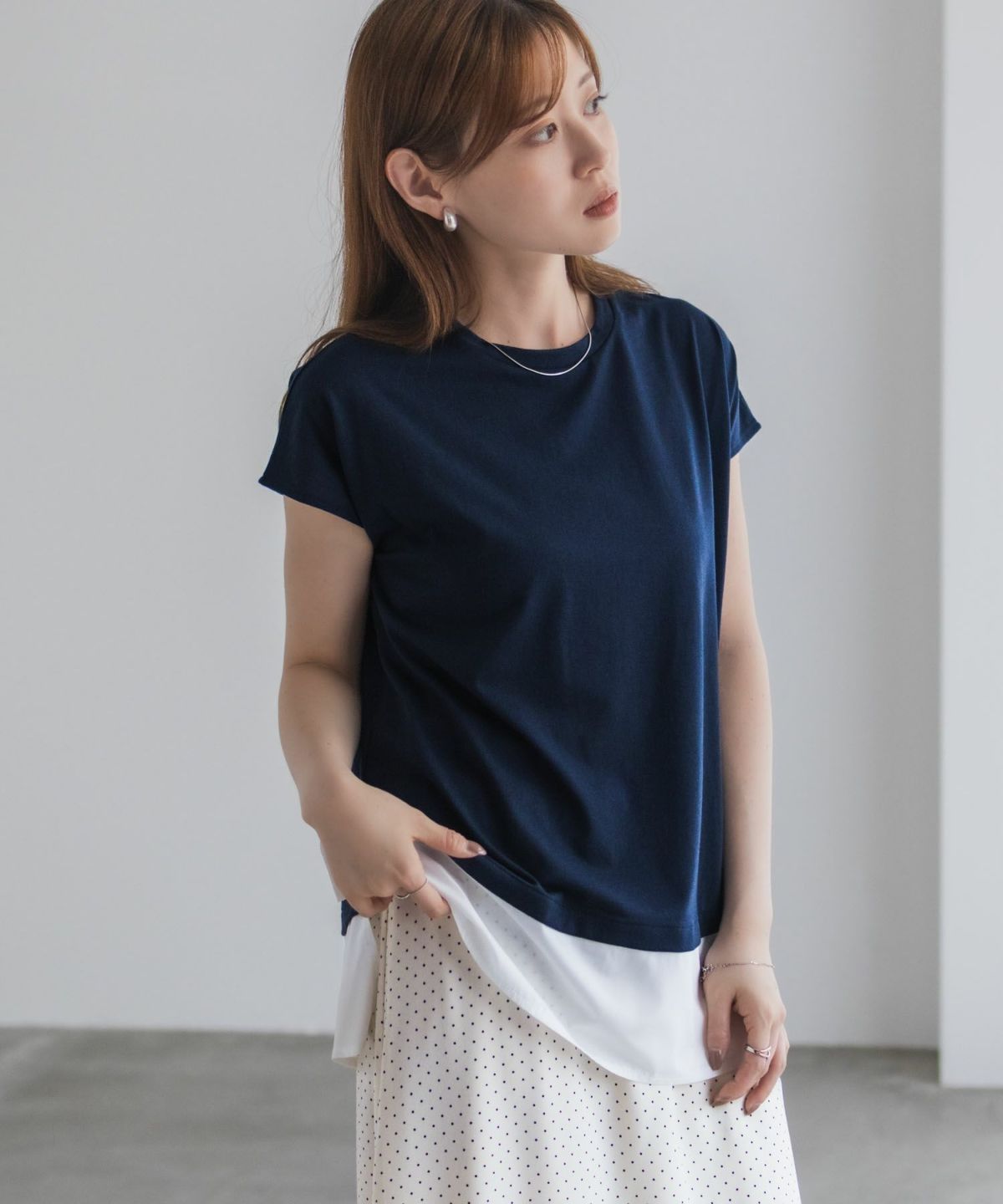 nAvy 時短 異素材フレンチプルオーバー レディース ネコポス 対応商品