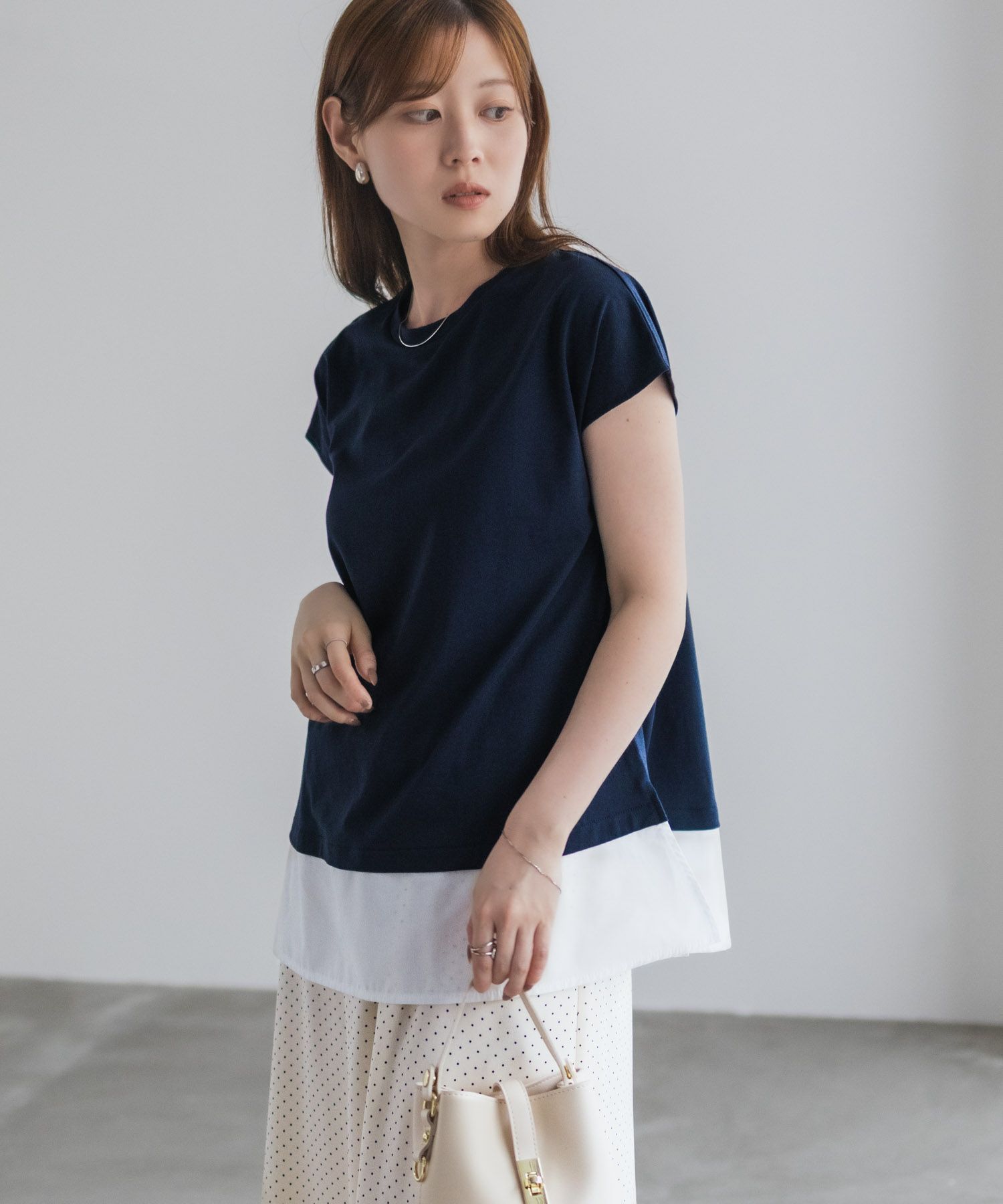 nAvy  時短 異素材フレンチプルオーバー レディース メール便 対応商品商品画像-21