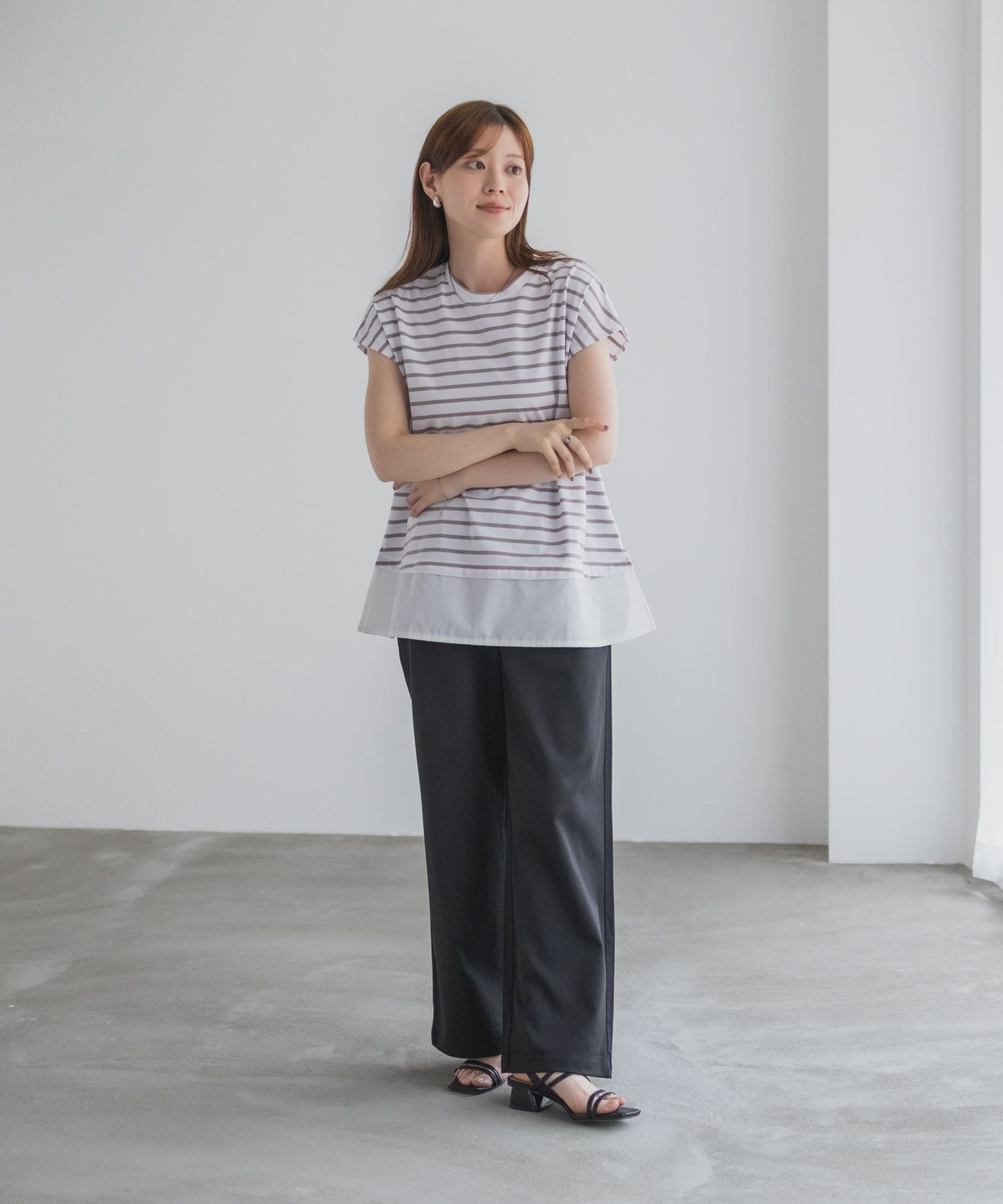 nAvy  時短 異素材フレンチプルオーバー レディース メール便 対応商品商品画像-32