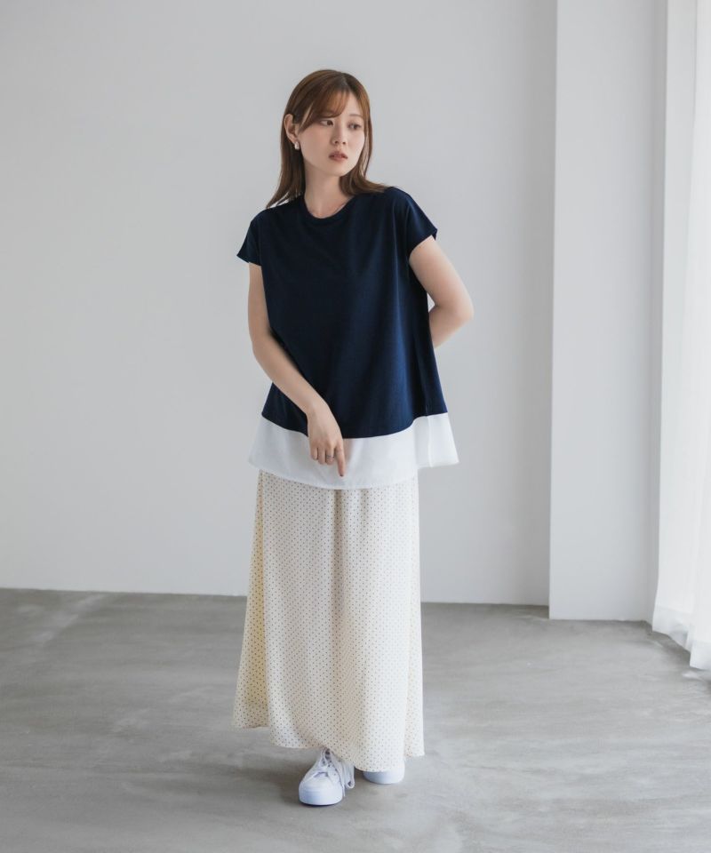 nAvy 時短 異素材フレンチプルオーバー レディース メール便 対応商品商品画像-34