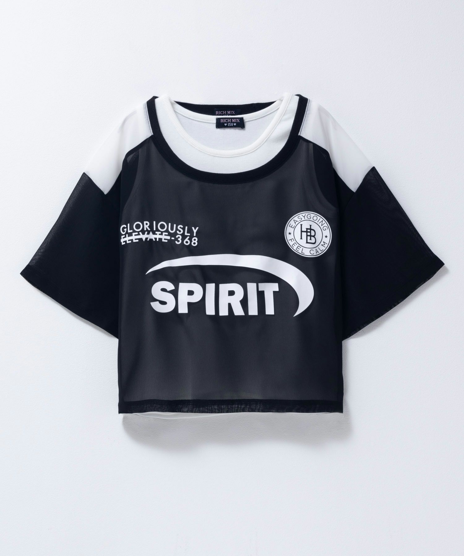 RICH MIX 透かしアンサンブル キッズ メール便 対応商品商品画像-1