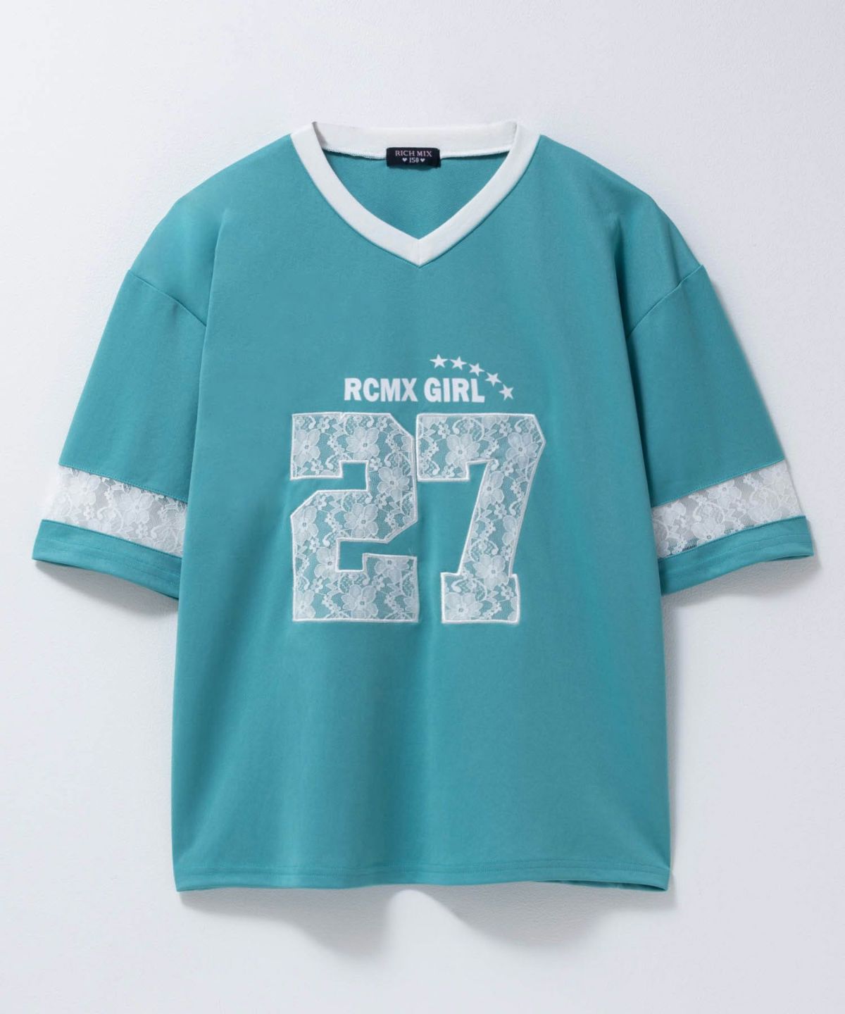 RICH MIX ユニフォーム風ナンバリングBIGTシャツ キッズ ネコポス 対応商品