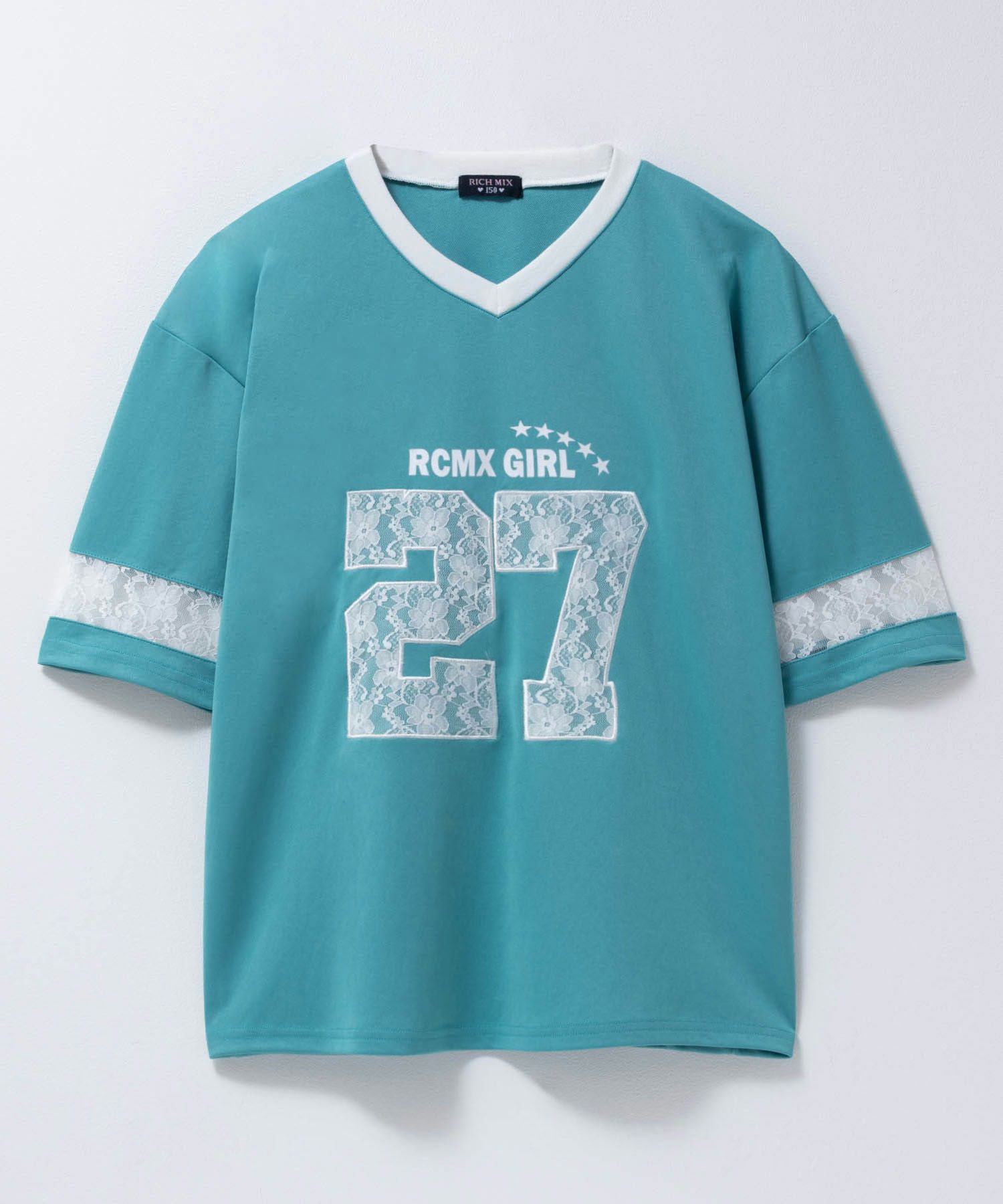 RICH MIX ユニフォーム風ナンバリングBIGTシャツ キッズ ネコポス 対応商品