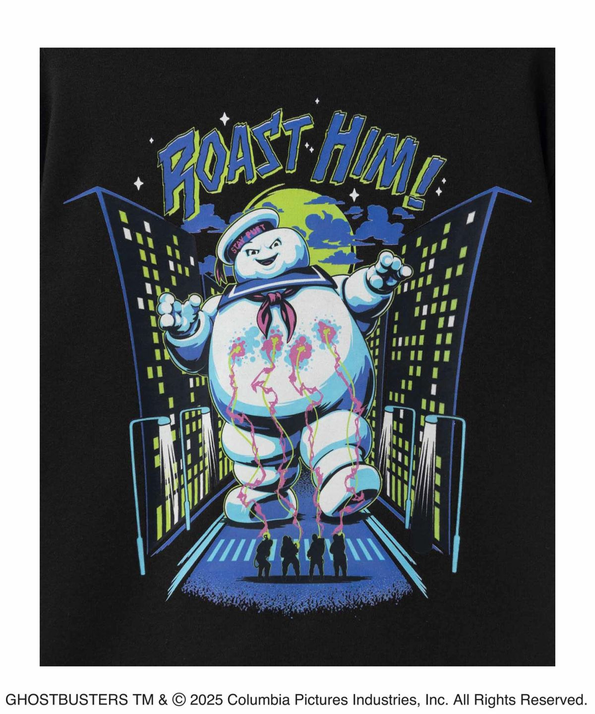 マシュマロマンプリントTシャツ キッズ ネコポス 対応商品