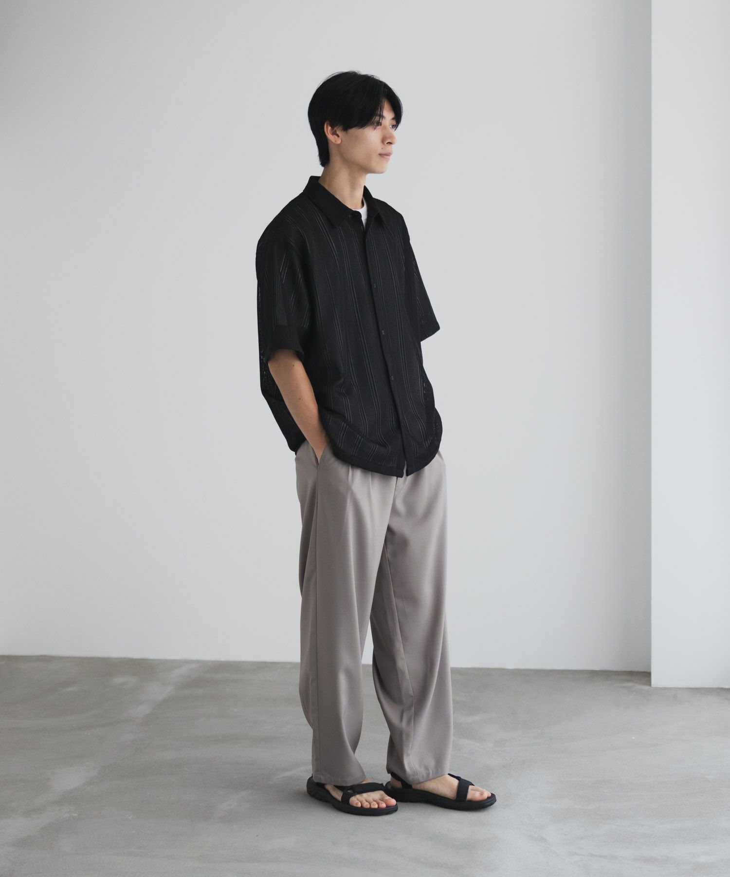 URBAN COLLECTION レースレギュラーシャツ メンズ商品画像-10