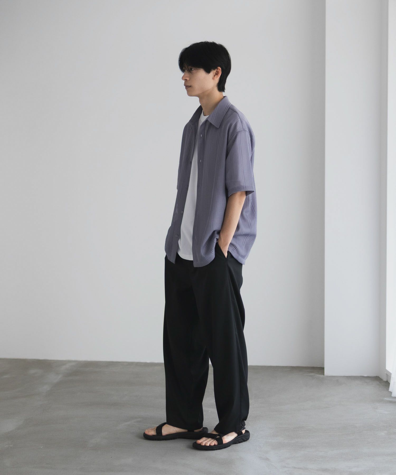 URBAN COLLECTION レースレギュラーシャツ メンズ