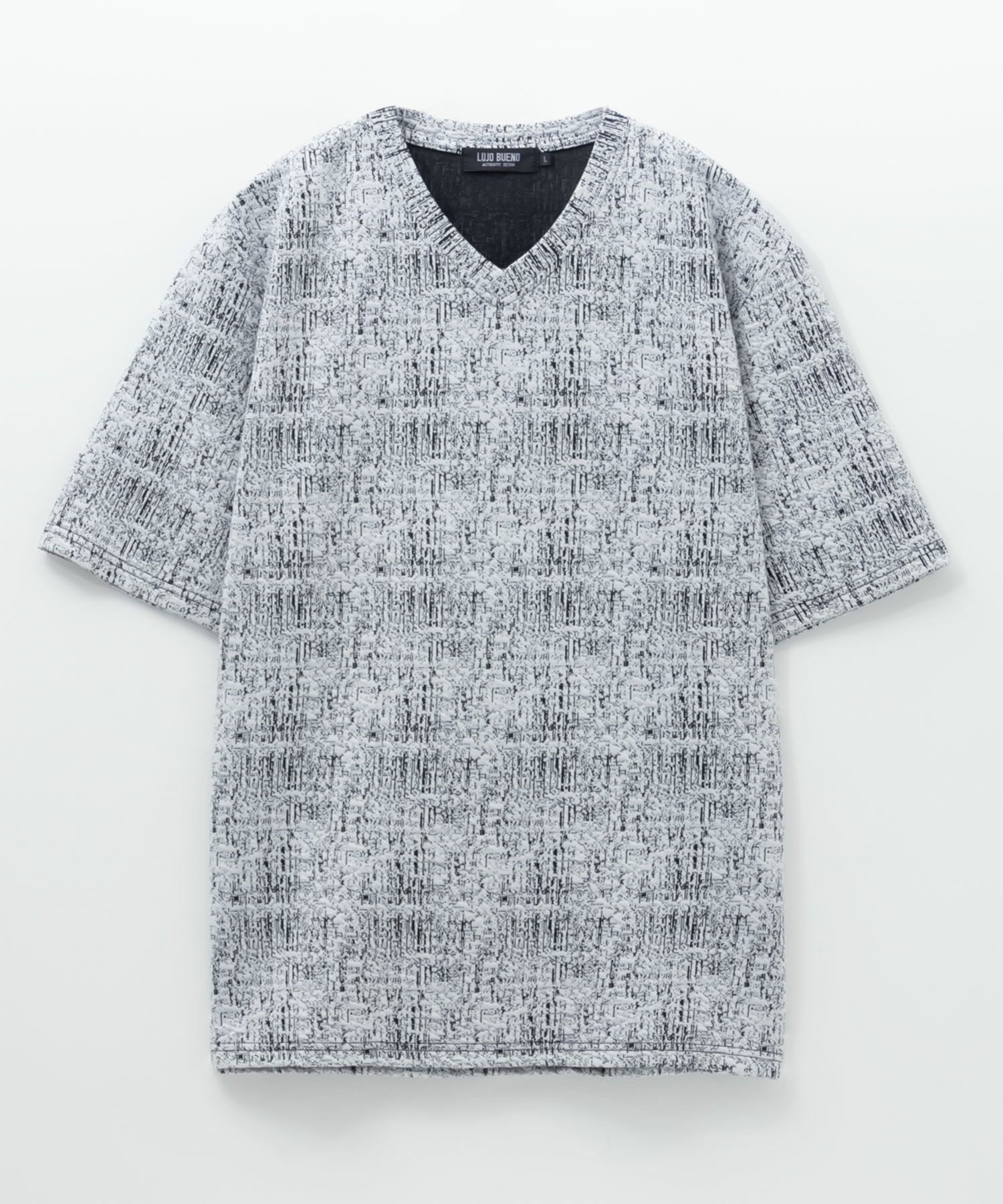 かすれジャガードTシャツ メンズ メール便 対応商品商品サムネイル-1