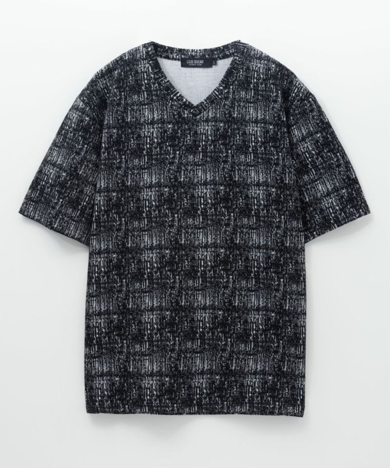 かすれジャガードTシャツ メンズ メール便 対応商品商品画像-3