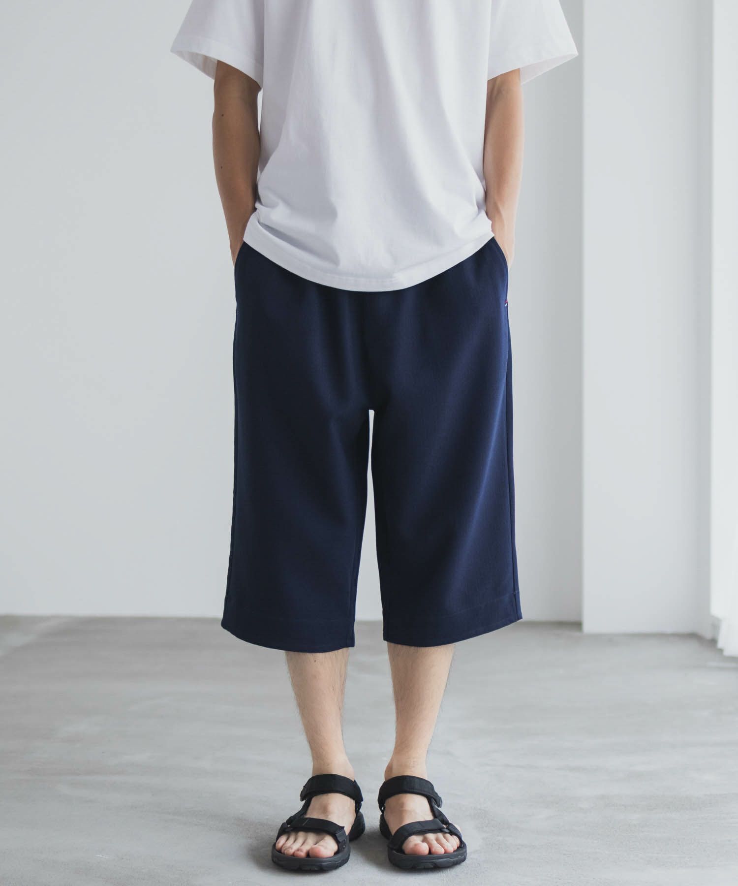 NAVY  プリペラクロップドパンツ メンズ商品画像-2