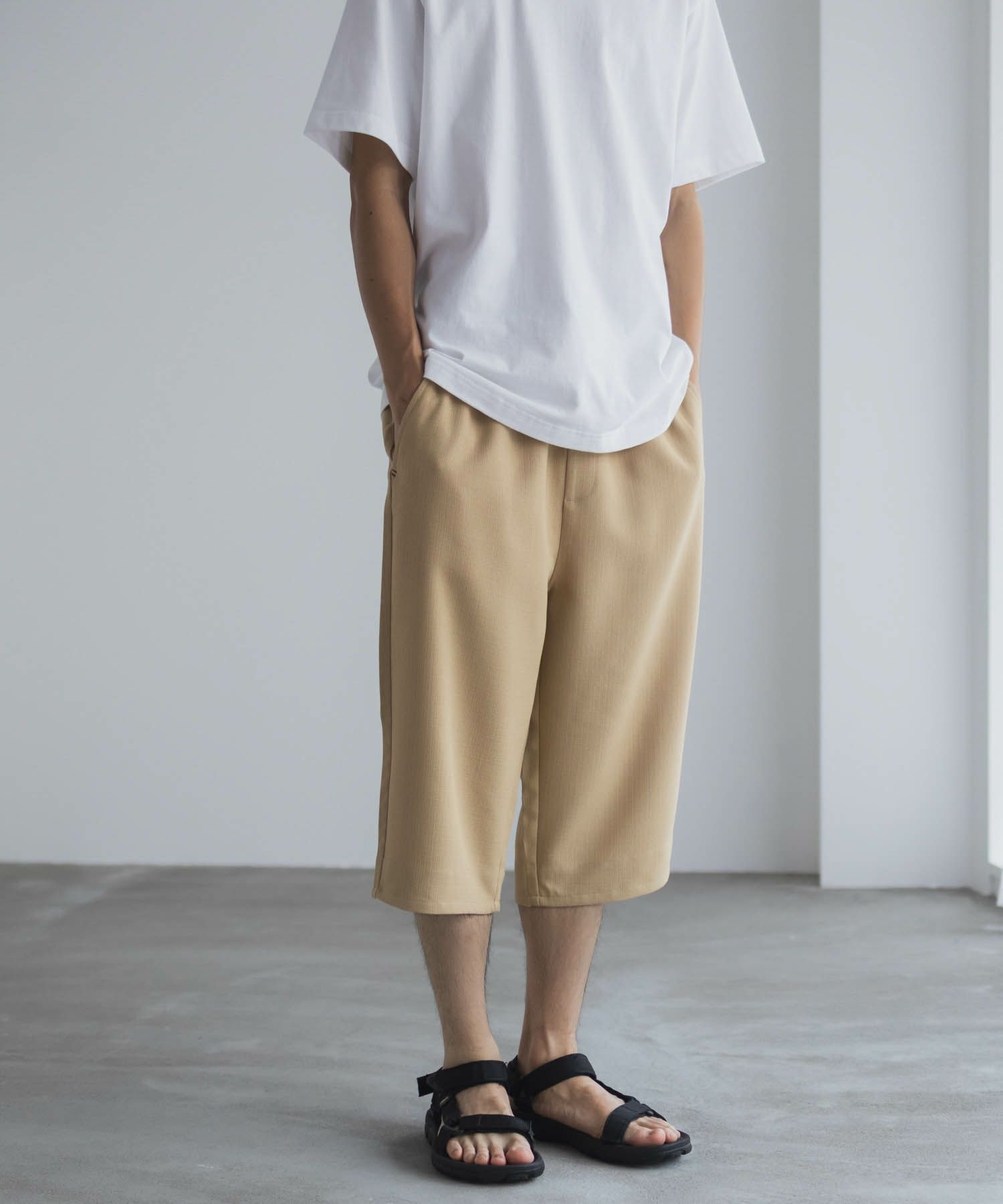 NAVY  プリペラクロップドパンツ メンズ商品画像-3