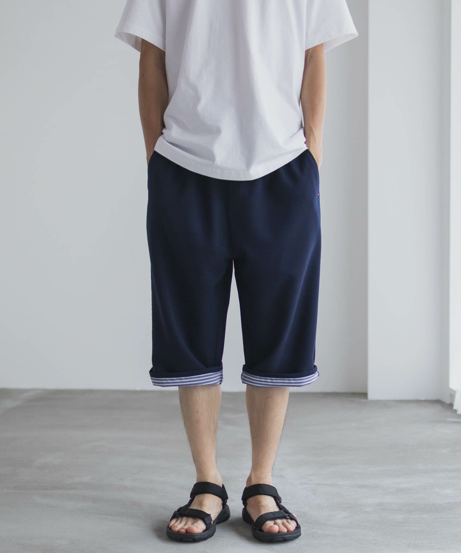 NAVY  プリペラクロップドパンツ メンズ商品サムネイル-13