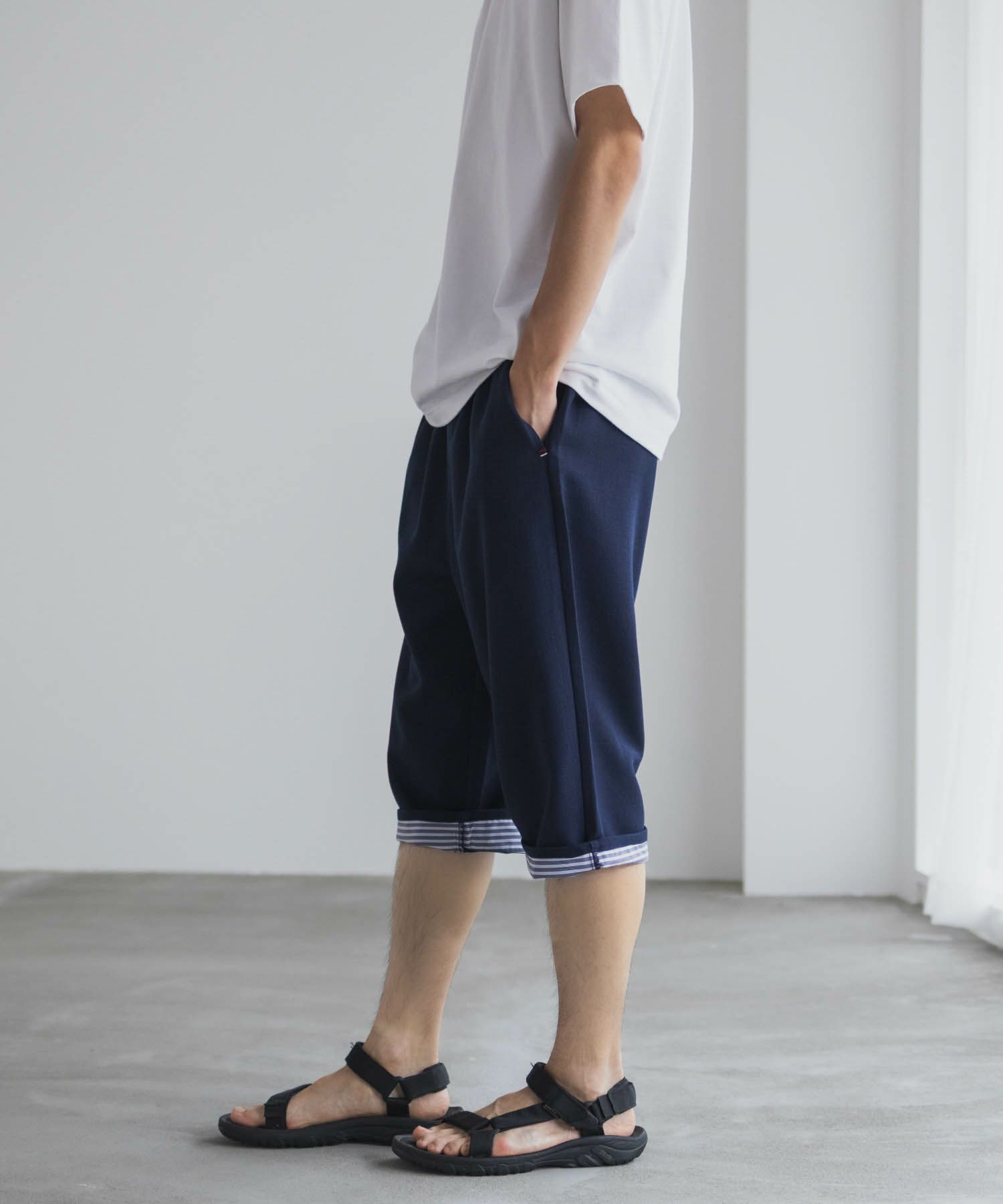 NAVY プリペラクロップドパンツ メンズ