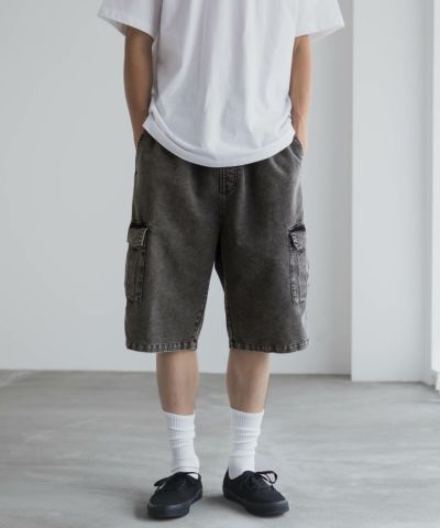 NAVY  デニムカーゴショートパンツ メンズ