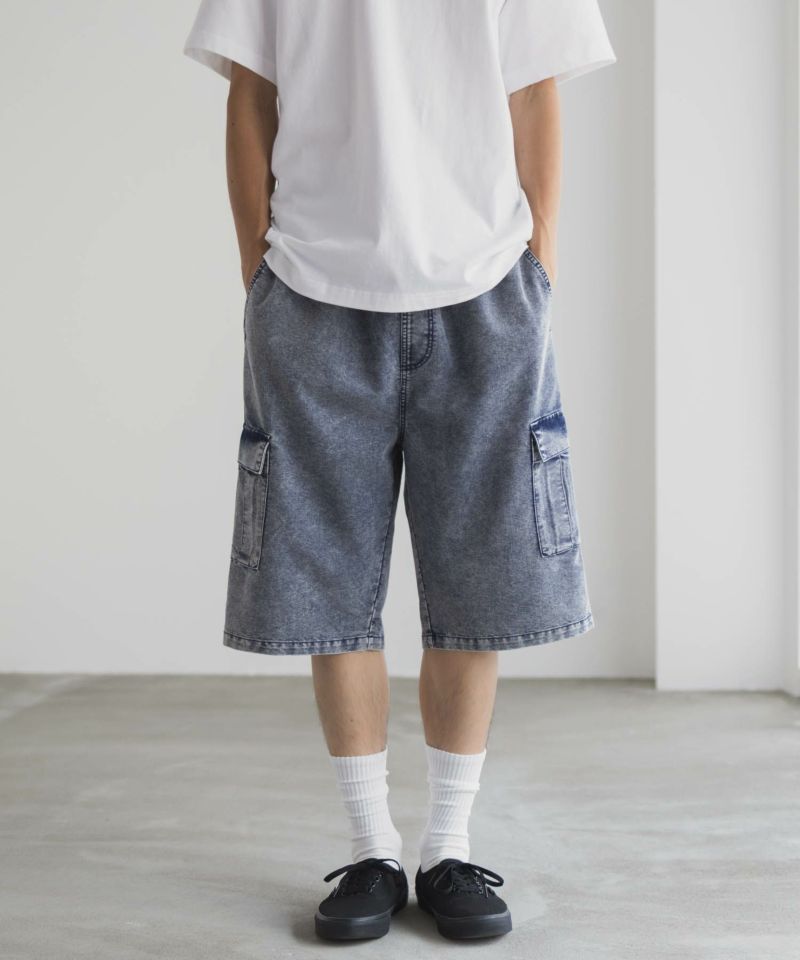 NAVY  デニムカーゴショートパンツ メンズ商品画像-2