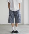 NAVY デニムカーゴショートパンツ メンズ