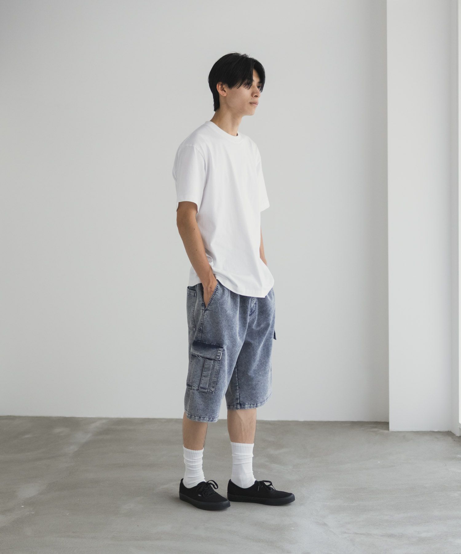 NAVY  デニムカーゴショートパンツ メンズ商品サムネイル-16
